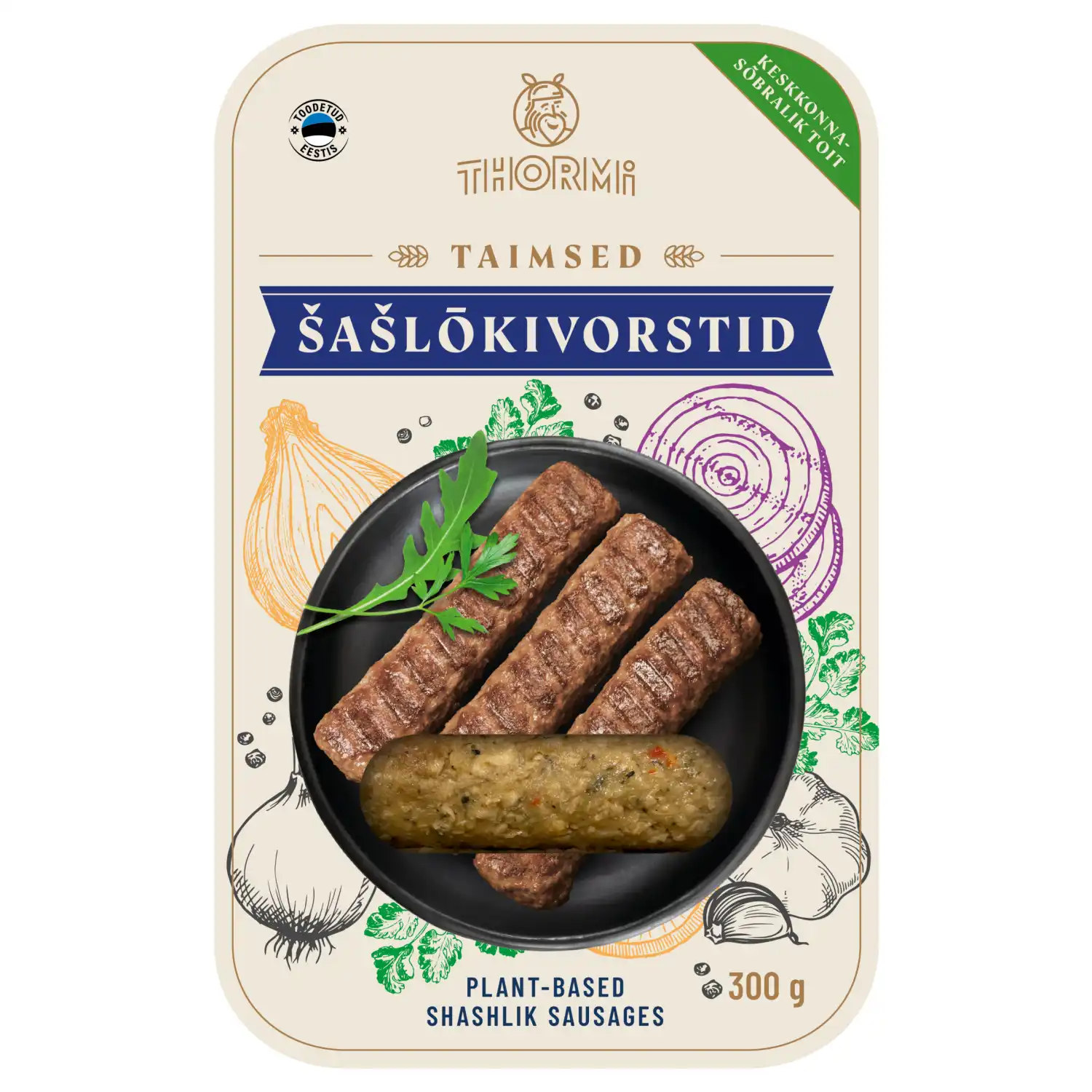 Taimsed šašlõkivorstid Thormi 300g