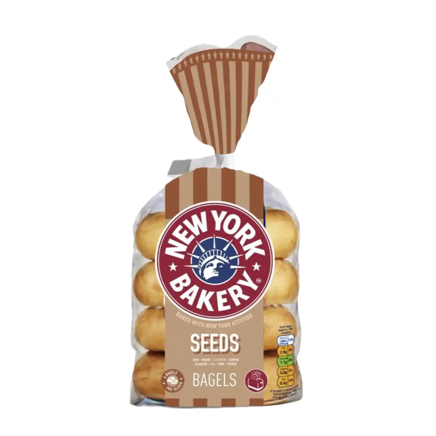 Rõngassai seemnetega New York Bakery 4tk 300g