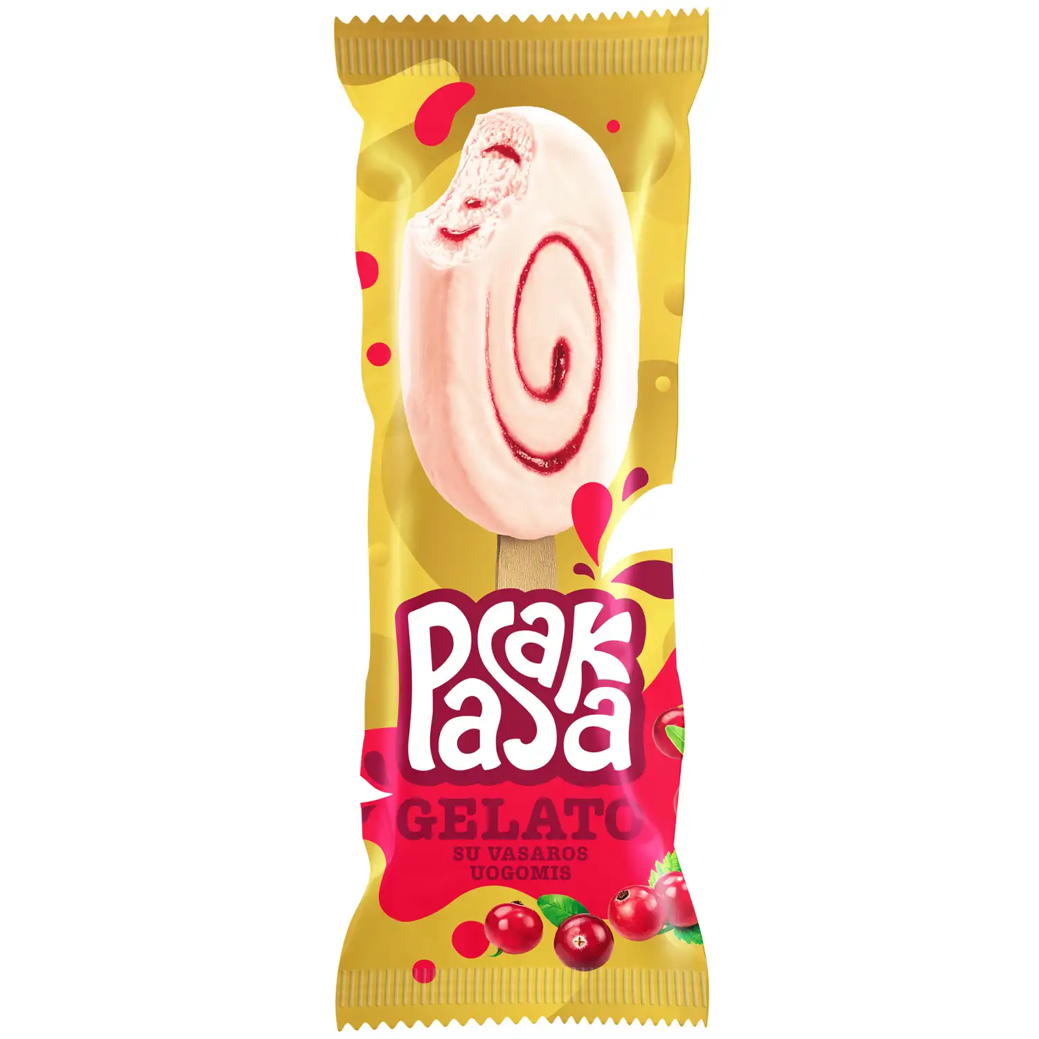 Val. ledai PASAKA GELATO, su uog. 90 ml /67 g
