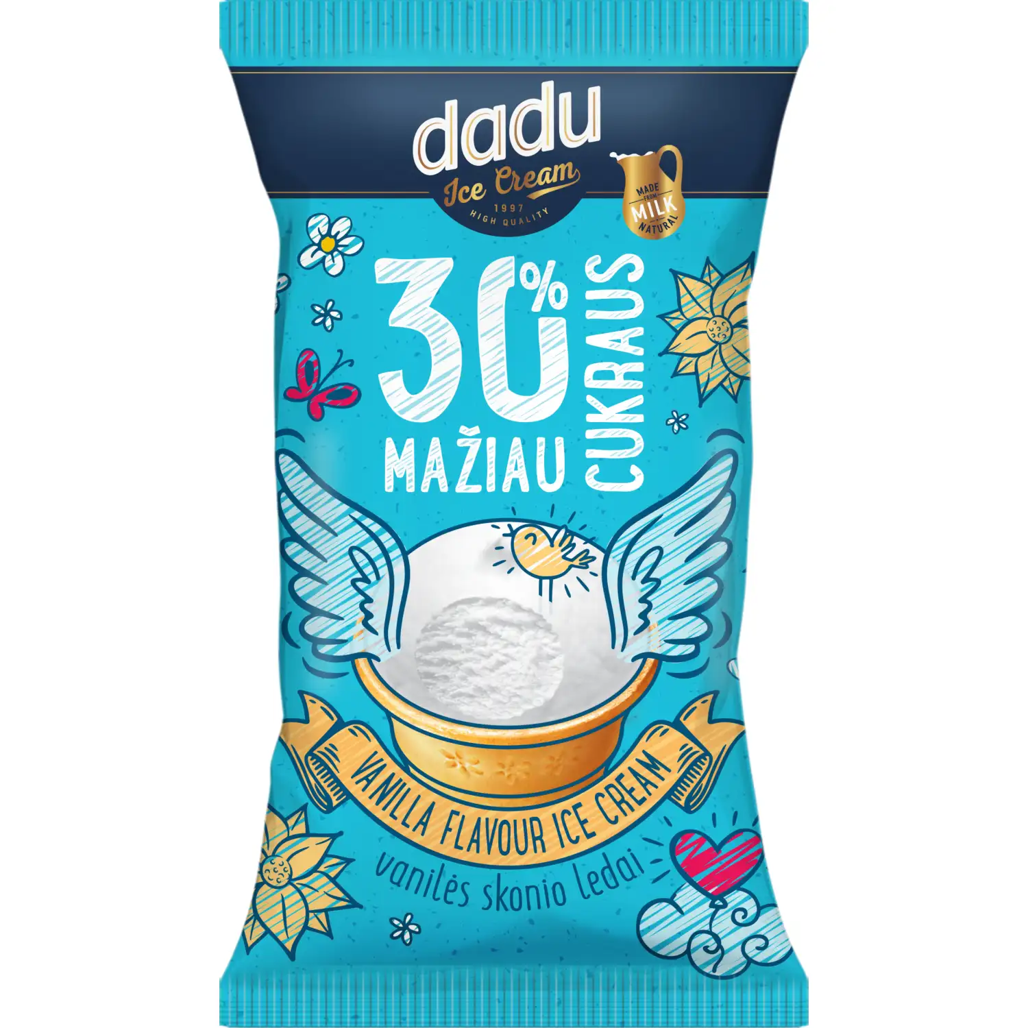 Vanil. ledai DADU MAŽIAU CUKR. 40 g / 85 ml