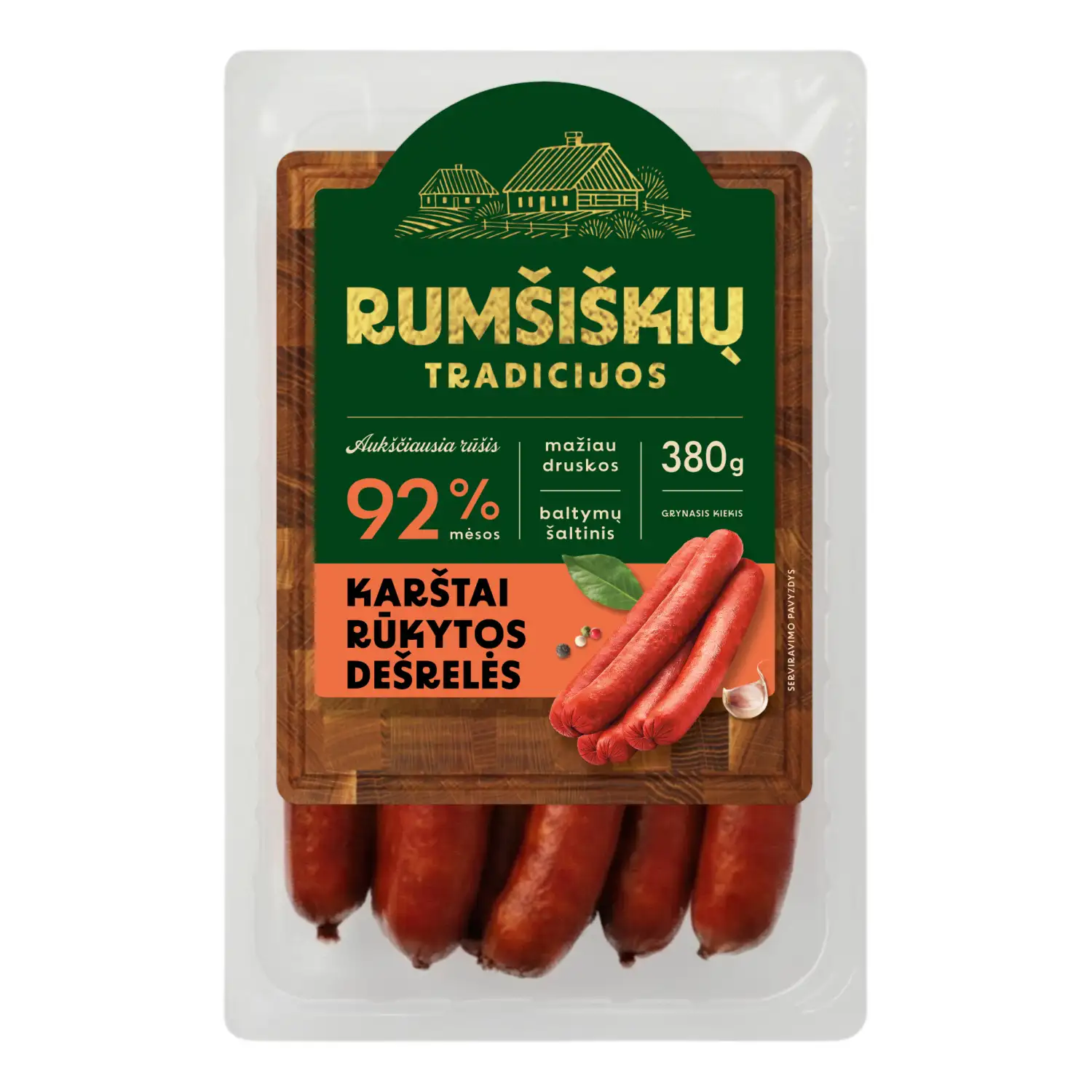 K. r. KLASIKINĖS dešrelės RUMŠIŠK., a.r. 380g