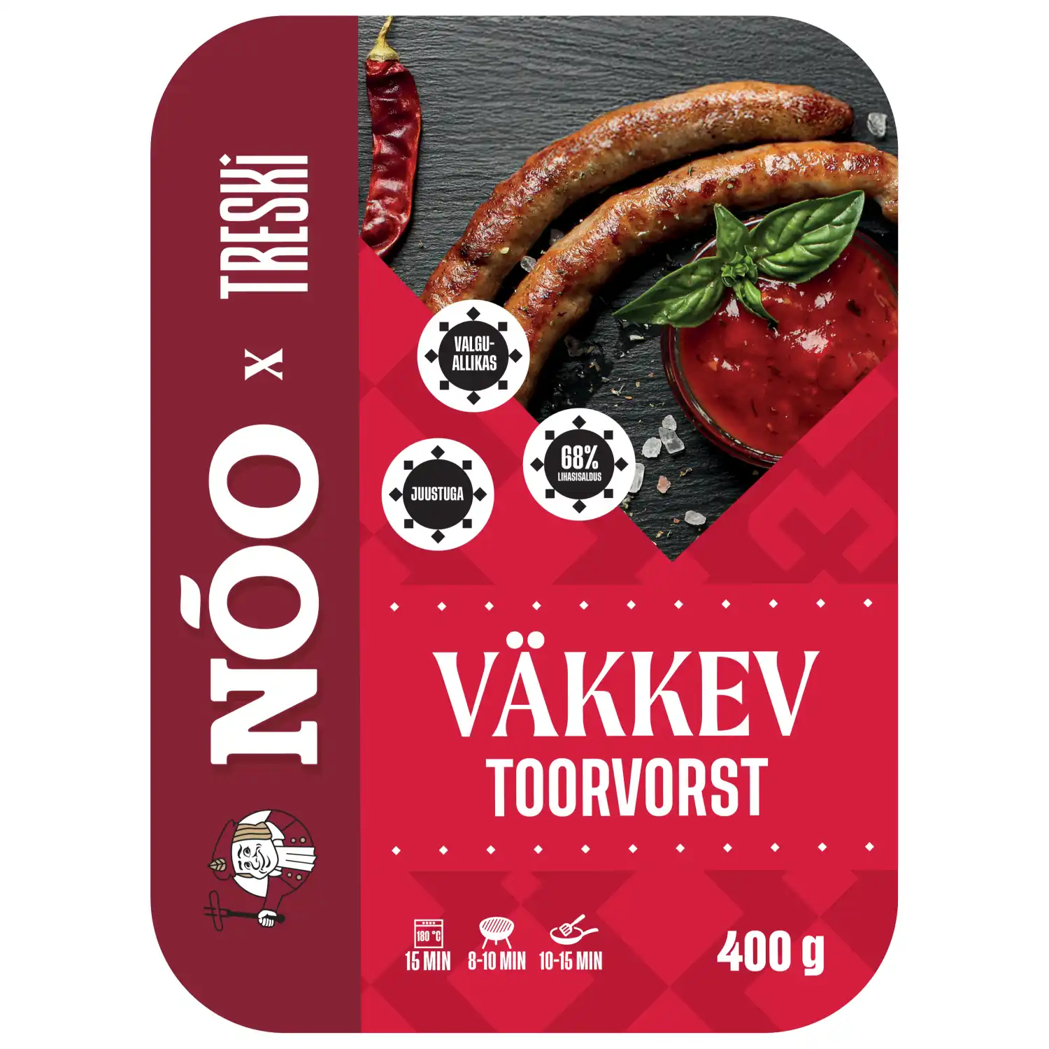 Toorvorst sealihast Treski Väkkev Nõo 400g