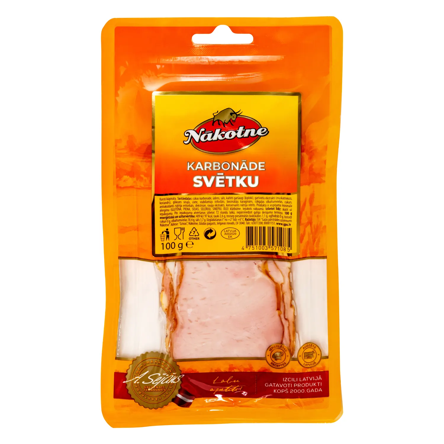 Cūkgaļas karbonāde Nākotne Svētku 100g