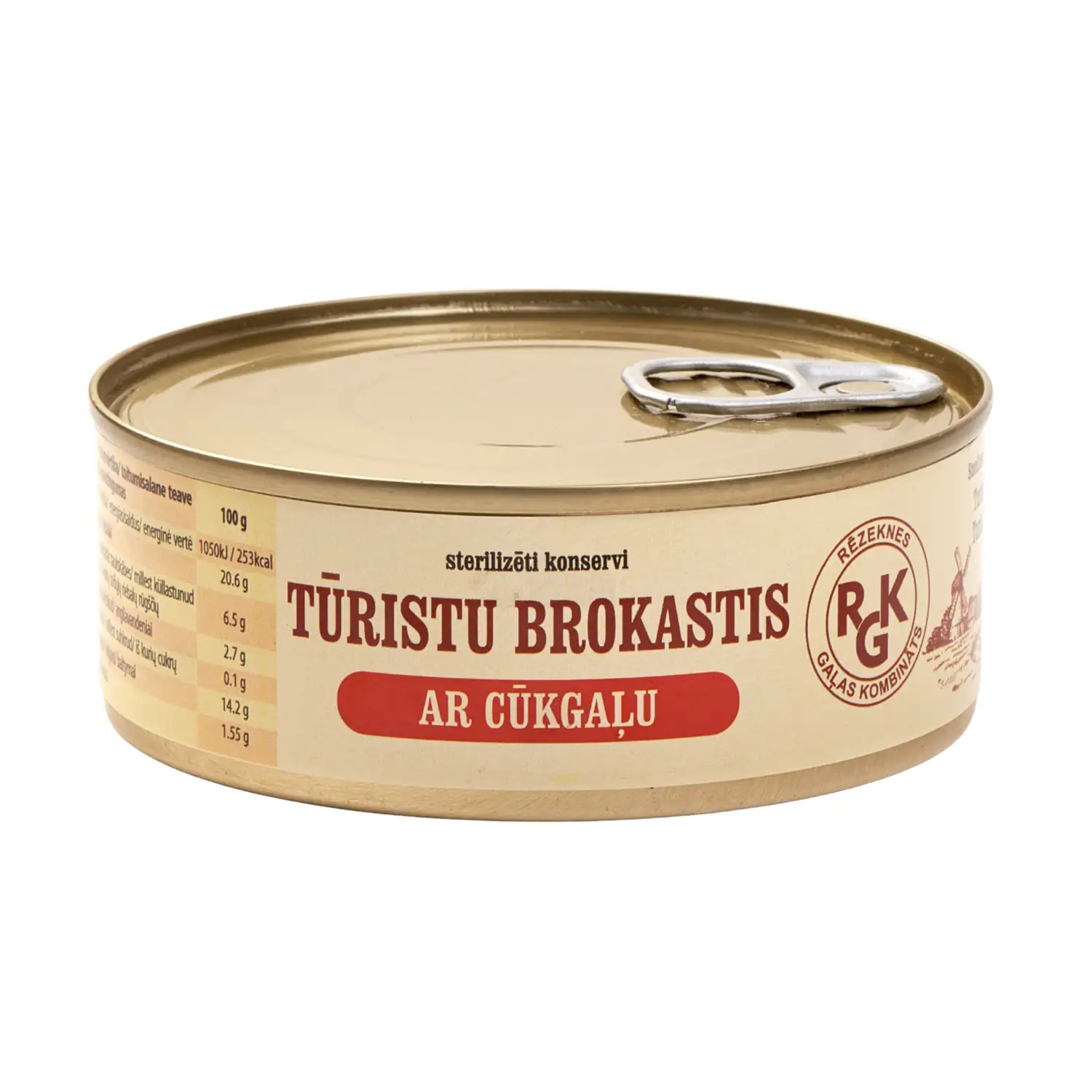 Tūristu brokastis RGK ar cūkgaļu, kons. 250g