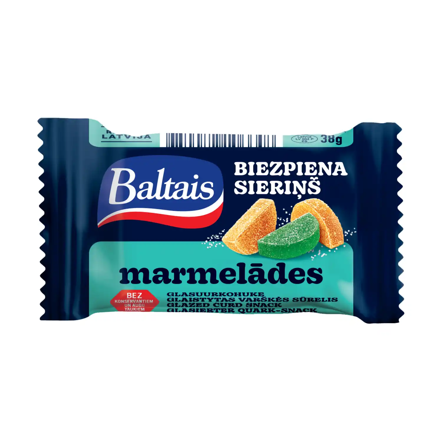 Biezpiena sieriņš Baltais marmelādes 38g