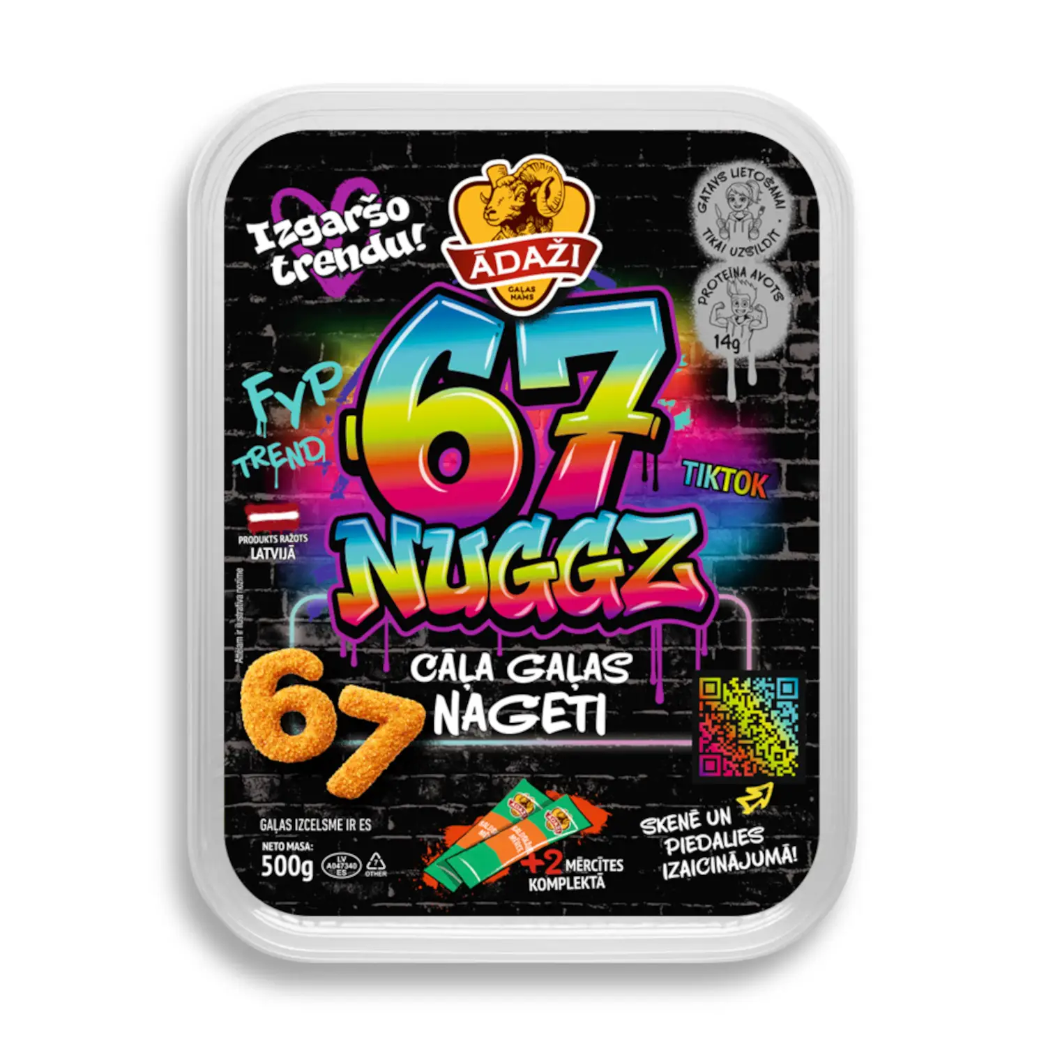 Vistas gaļas nageti 67 Nuggz 500g