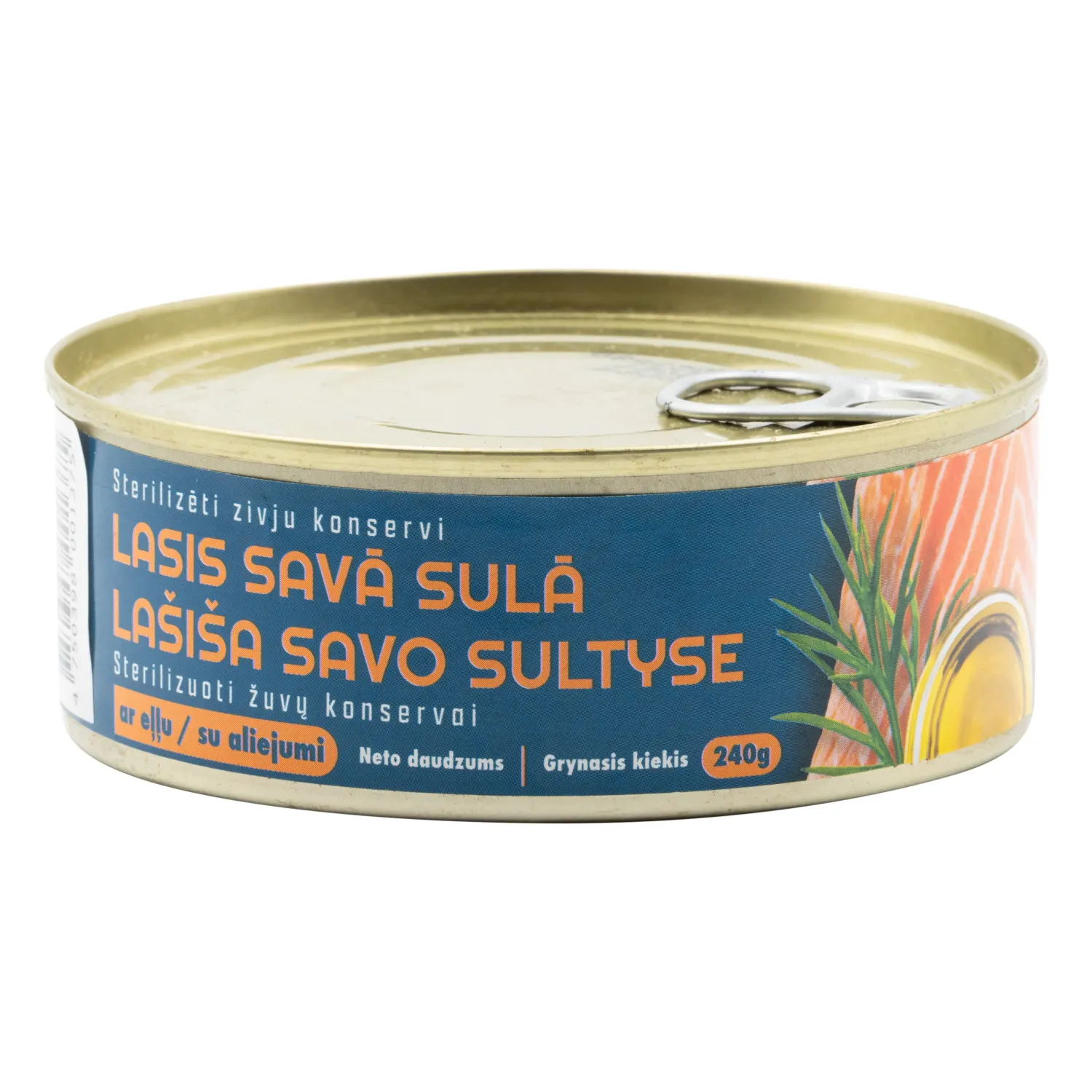 Lasis SGK savā sulā ar eļļu 240g/168g