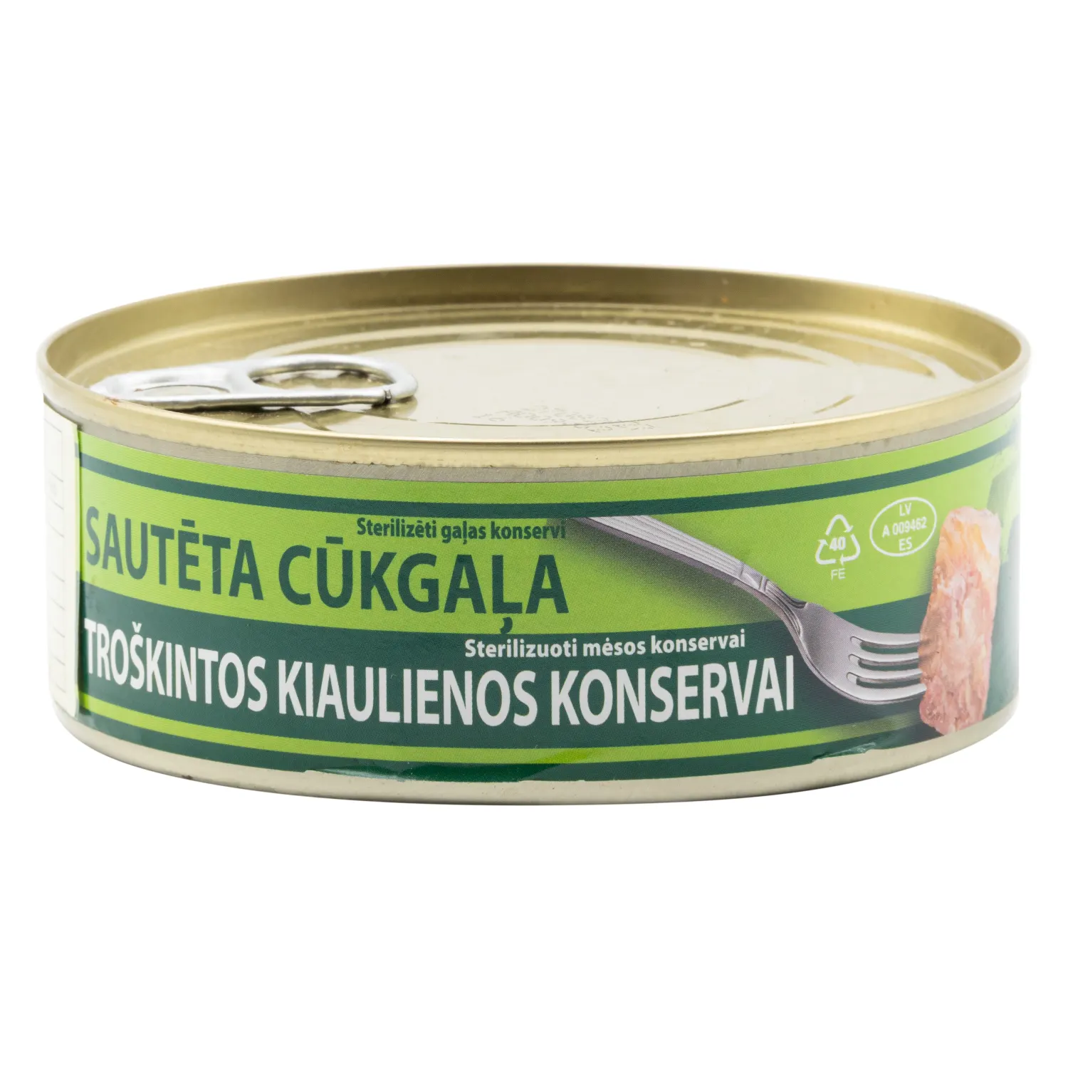 Sautēta cūkgaļa SGK konservēta 230g