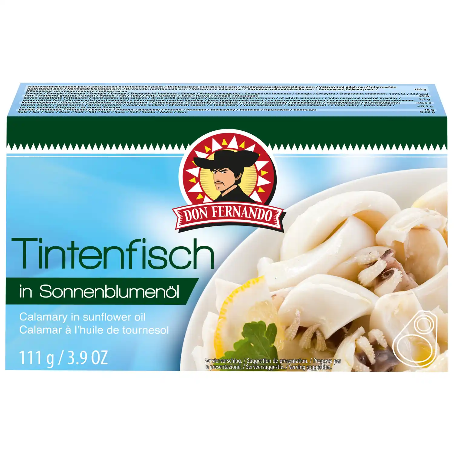 Kalmāri Don Fernando saulesp. eļļā 111g/72g