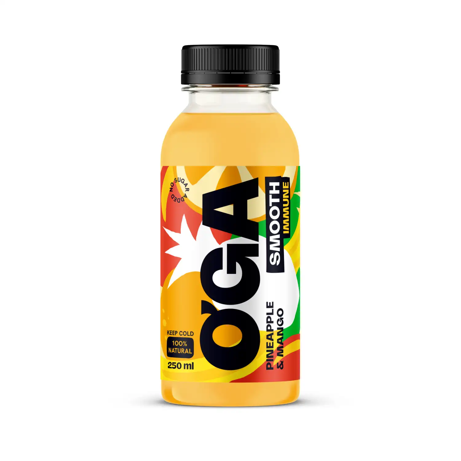 Smūt.Oga ananāsu mango bez piev. cukura 250ml