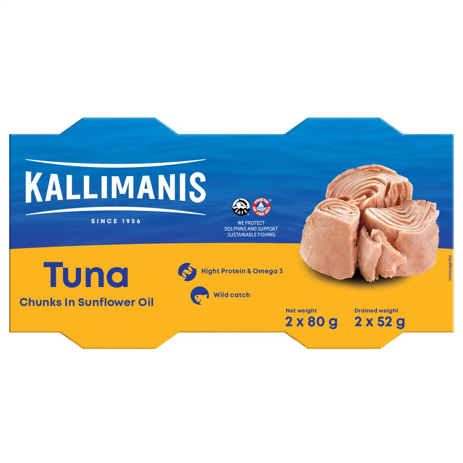 Tunča gab. Kallimanis saulesp. eļļā 2x80g/72g