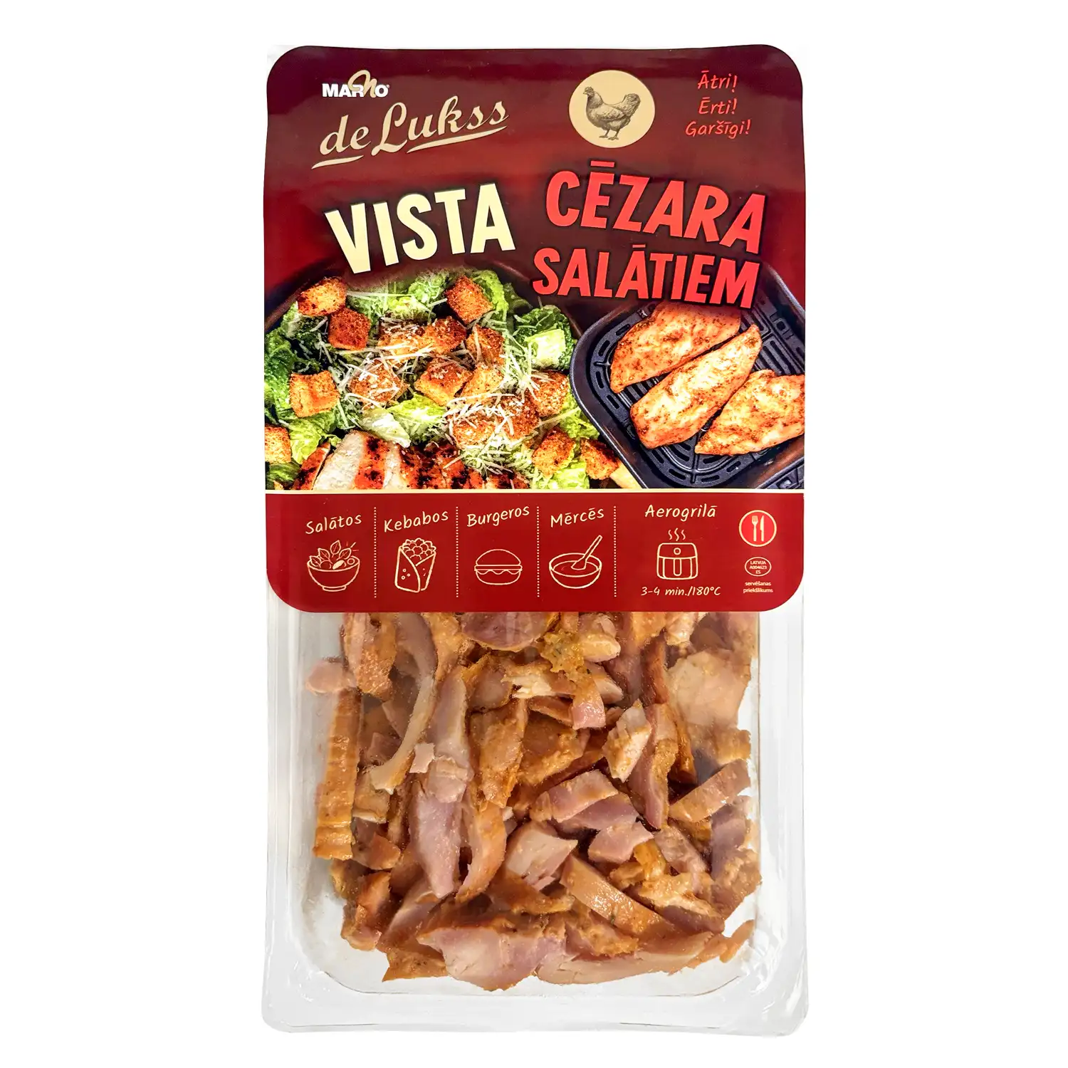 Vistas fileja De Lukss Cēzara salātiem 250g