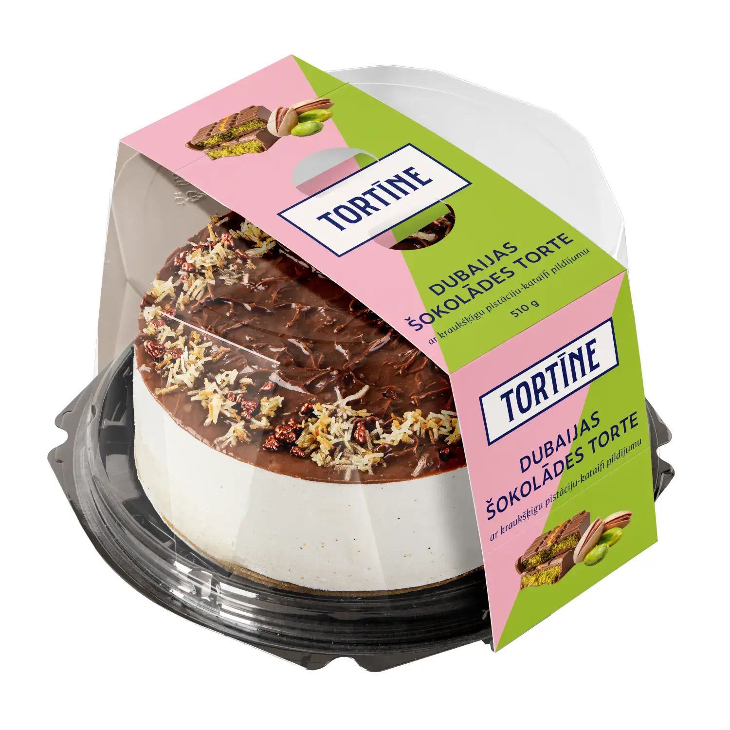 Šokolādes torte Tortīne Dubaijas stilā 510g