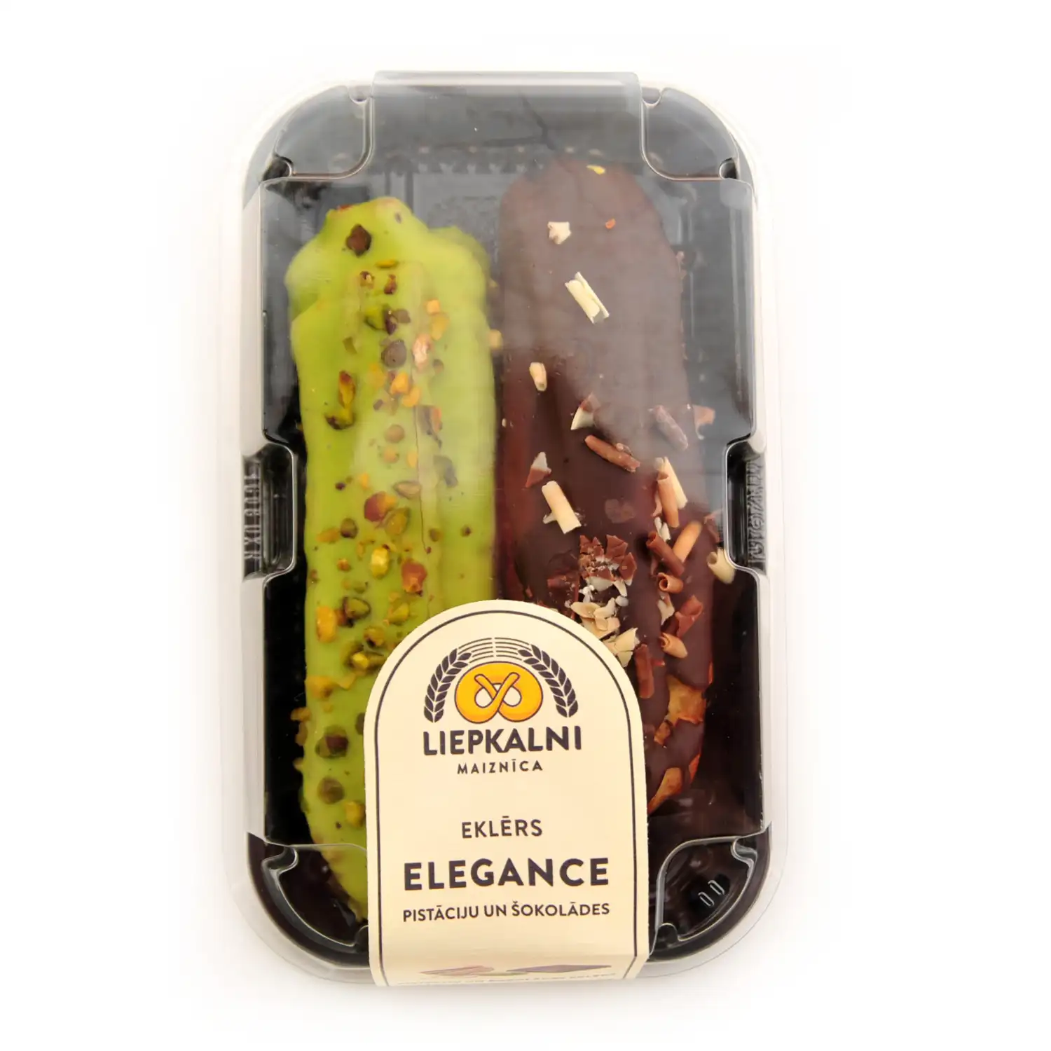 Eklēri Liepkalni Eleg. šoko.,pistāc. ga. 150g