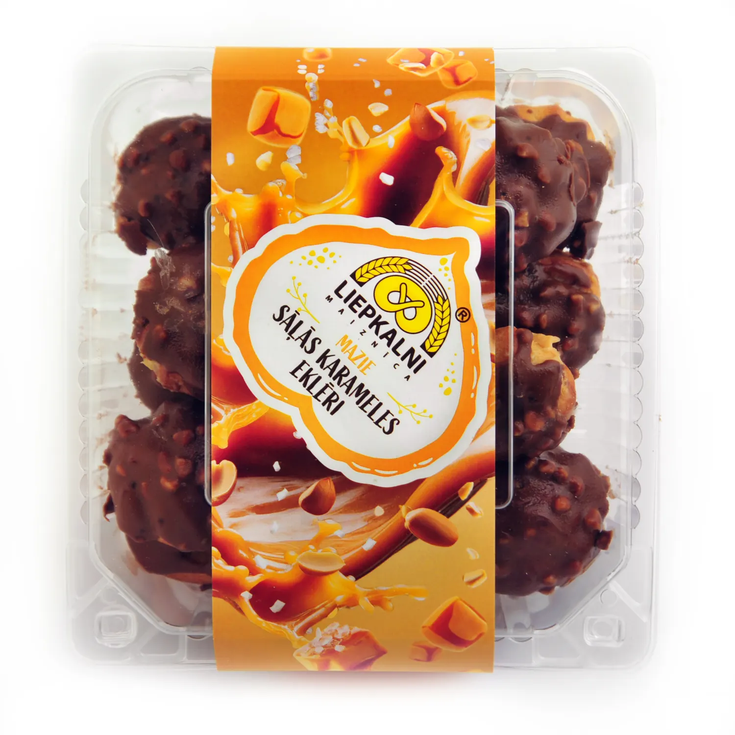 Eklēri Liepkalni ar sāļās karmeles pild. 300g