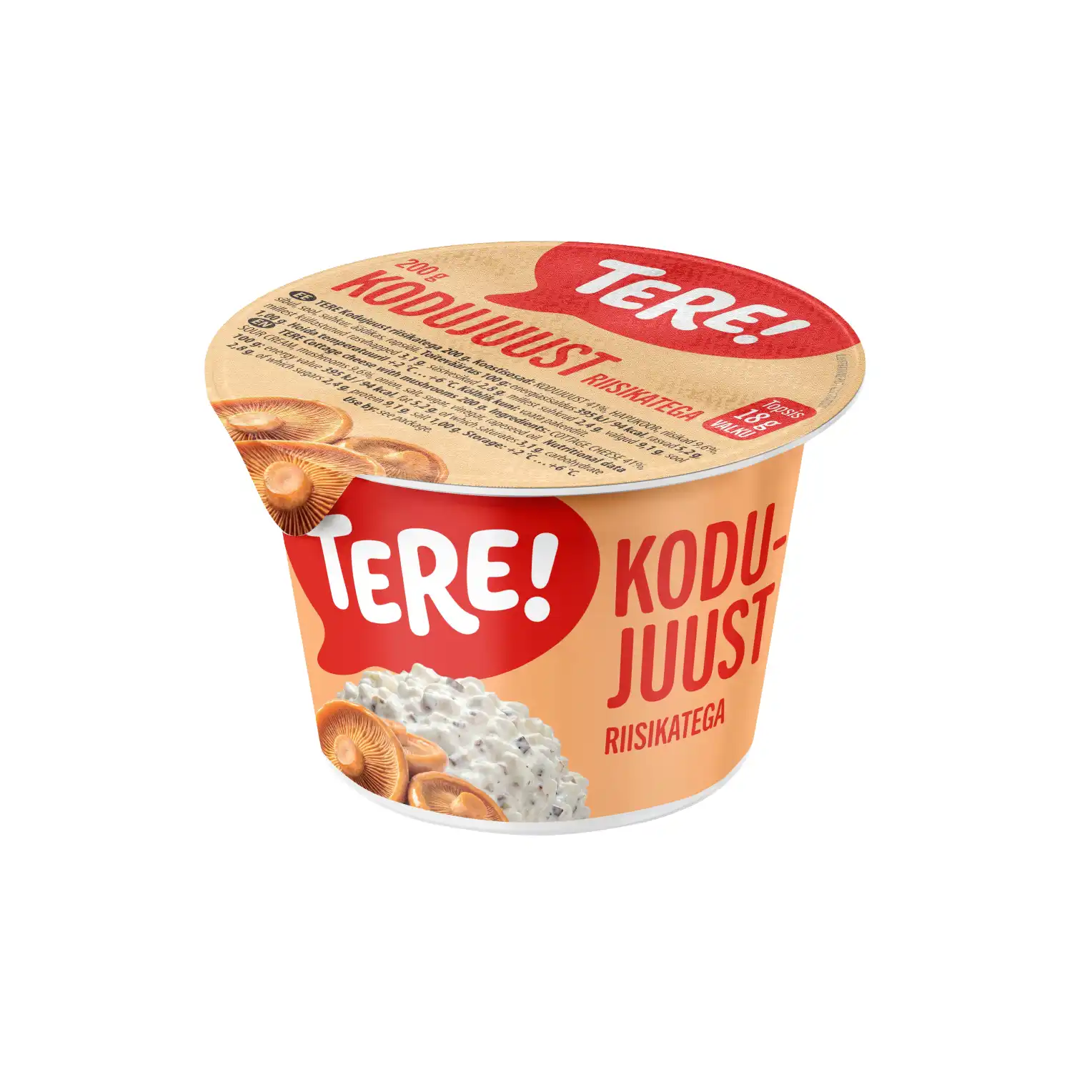 Kodujuust riisikatega Tere 200g