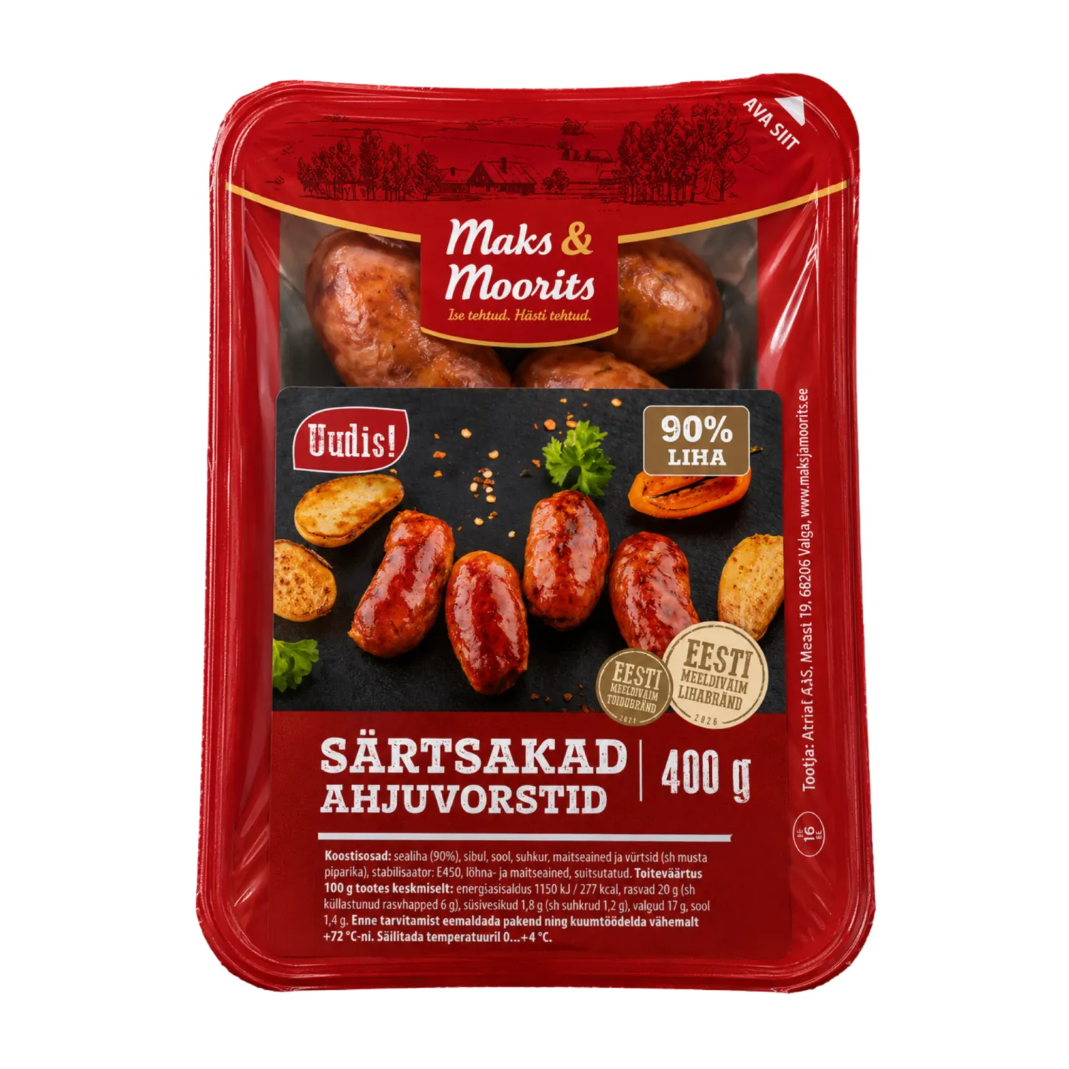Ahjuvorstid särtsakad Maks&Moorits 400g
