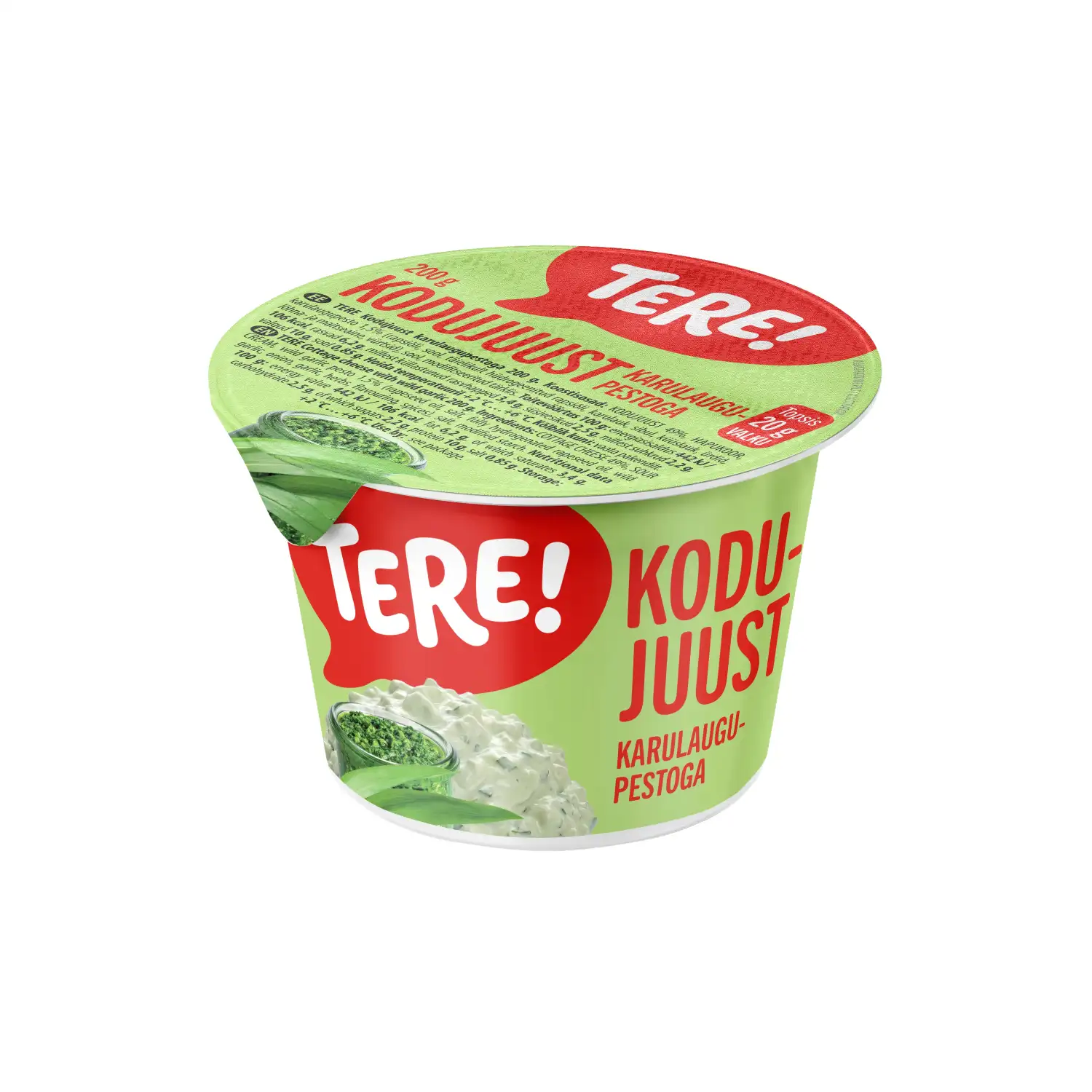 Kodujuust karulaugupestoga Tere 200g