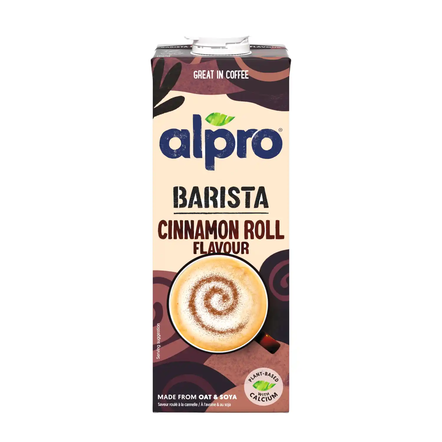 Kaera-sojaj. kaneelirulli maits. UHT Alpro 1l