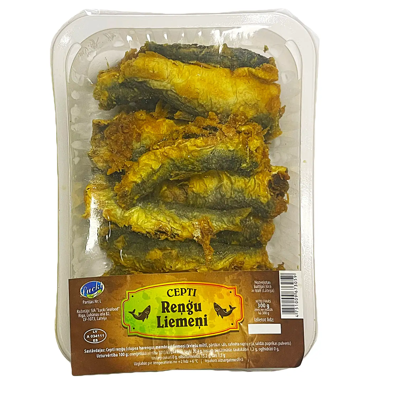Reņģu liemeņi Lucki seafood cepti 300g