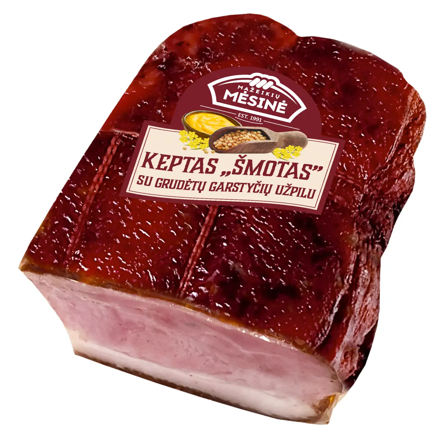 Keptas ŠMOTAS su garstyčių užpilu, a.r., 1 kg
