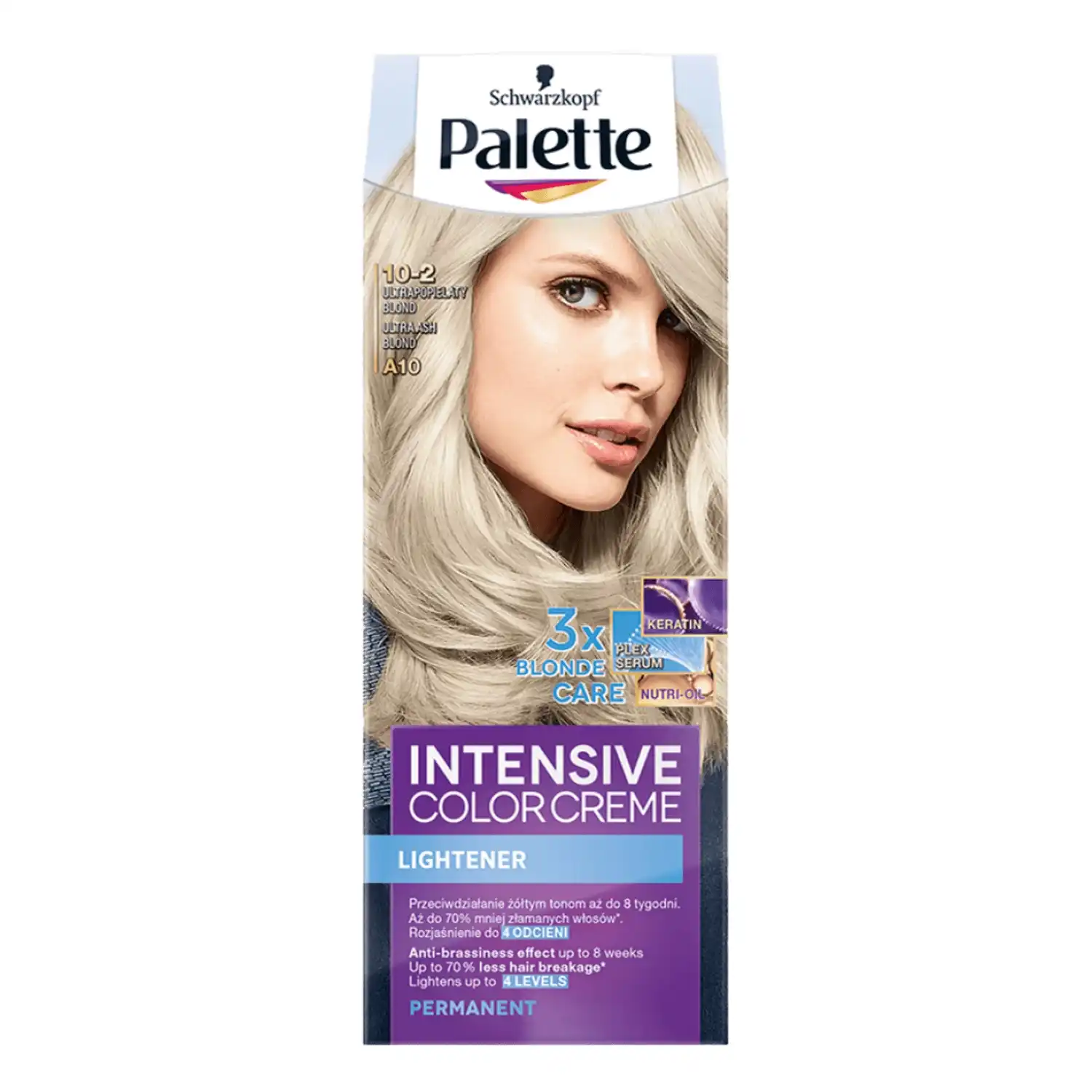 Matu kr.Palette 10-2 īpaši pelnu blonds (A10)