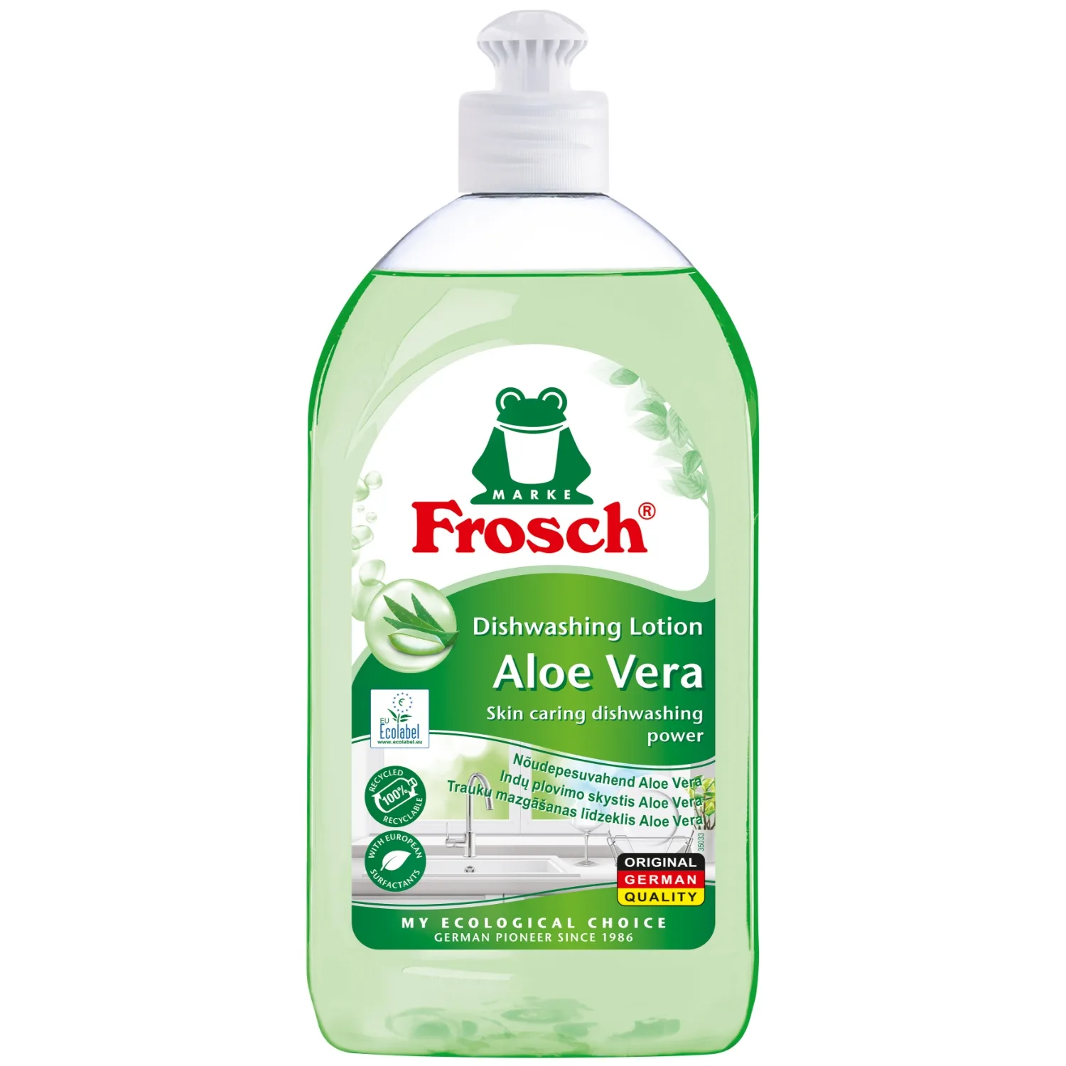 Trauku mazg. līdzeklis Frosch Aloe Vera 500ml