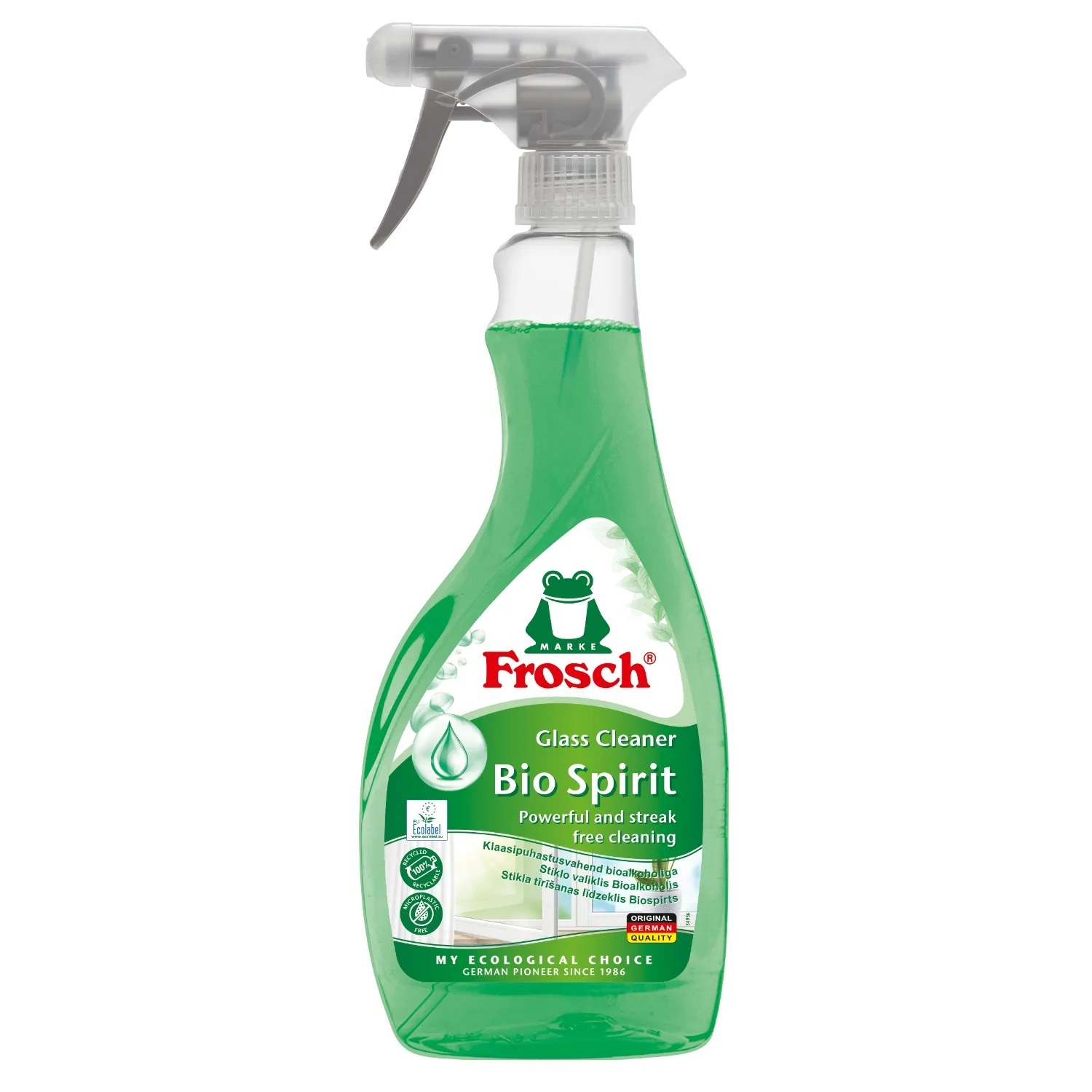 Stikla tīr. līdz. Frosch ar bioalkoholu 500ml