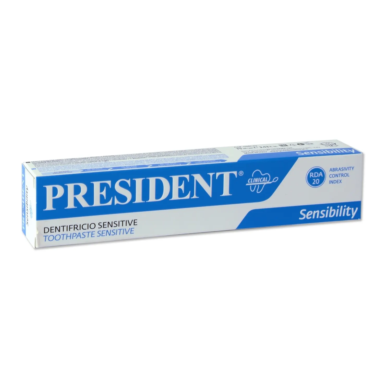 Zobu pasta President Sensitive,75ml