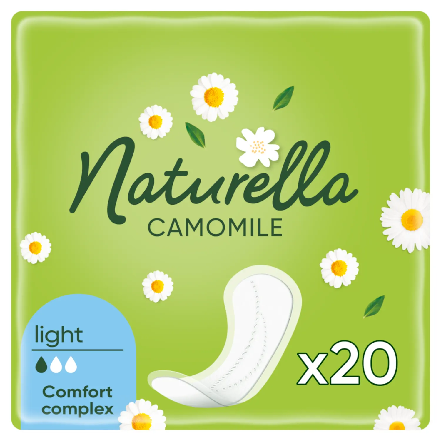 Higien.įklotai NATURELLA LIGHT, 20vnt