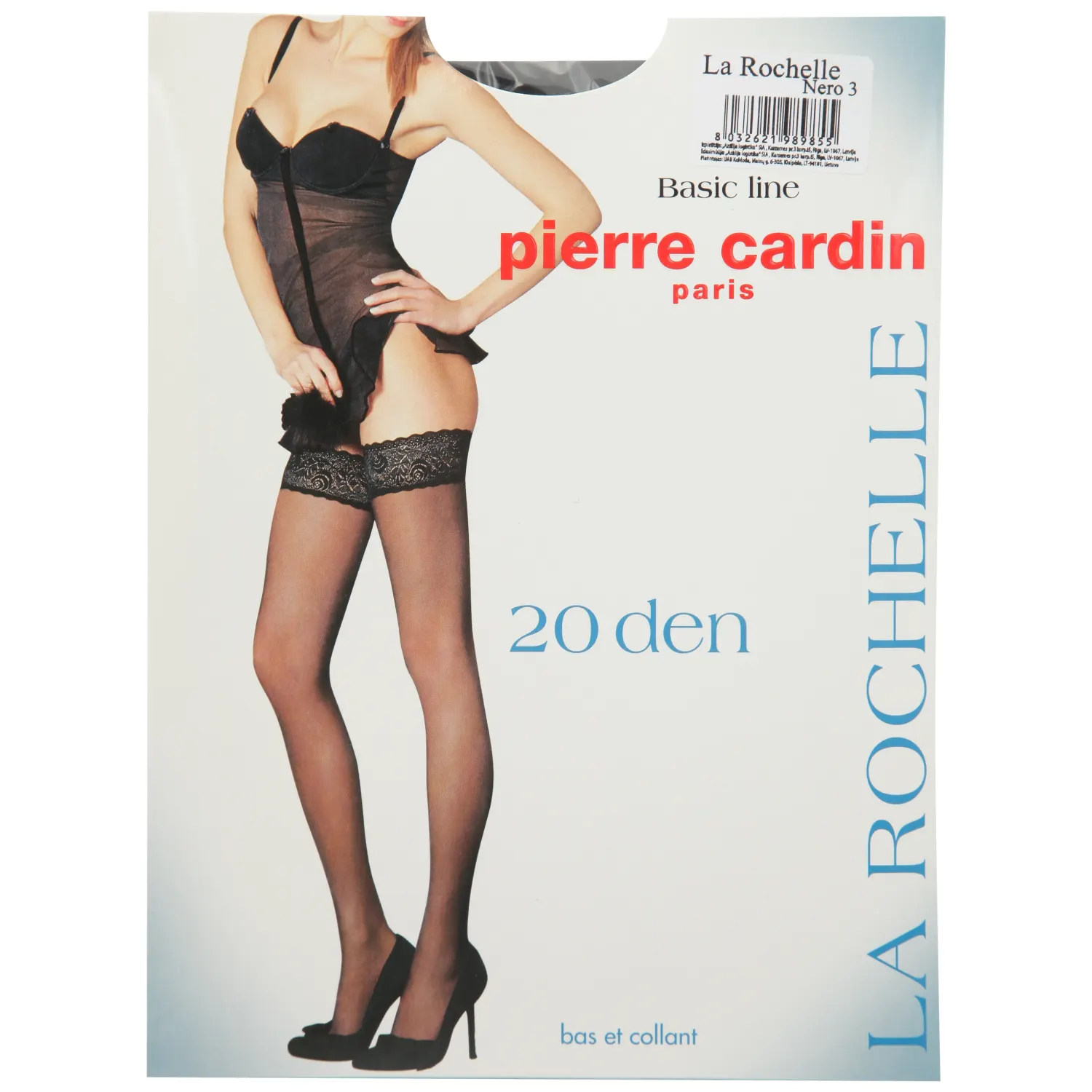 S garās zeķes Pc la rochelle nero 3 20d