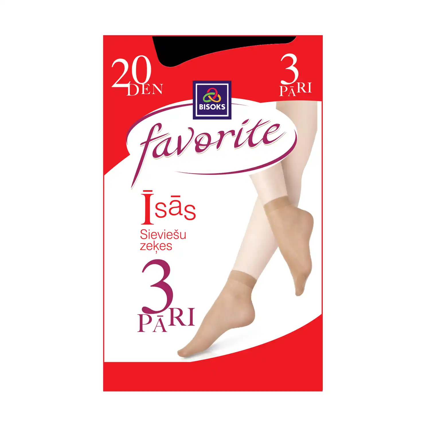 S zeķes Favor 20d 3 p 25211 black 23-25