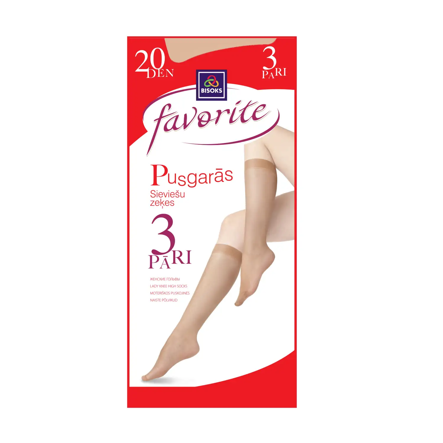 Siev pusg zeķs 20d 3p 25251 l.beig 23-25
