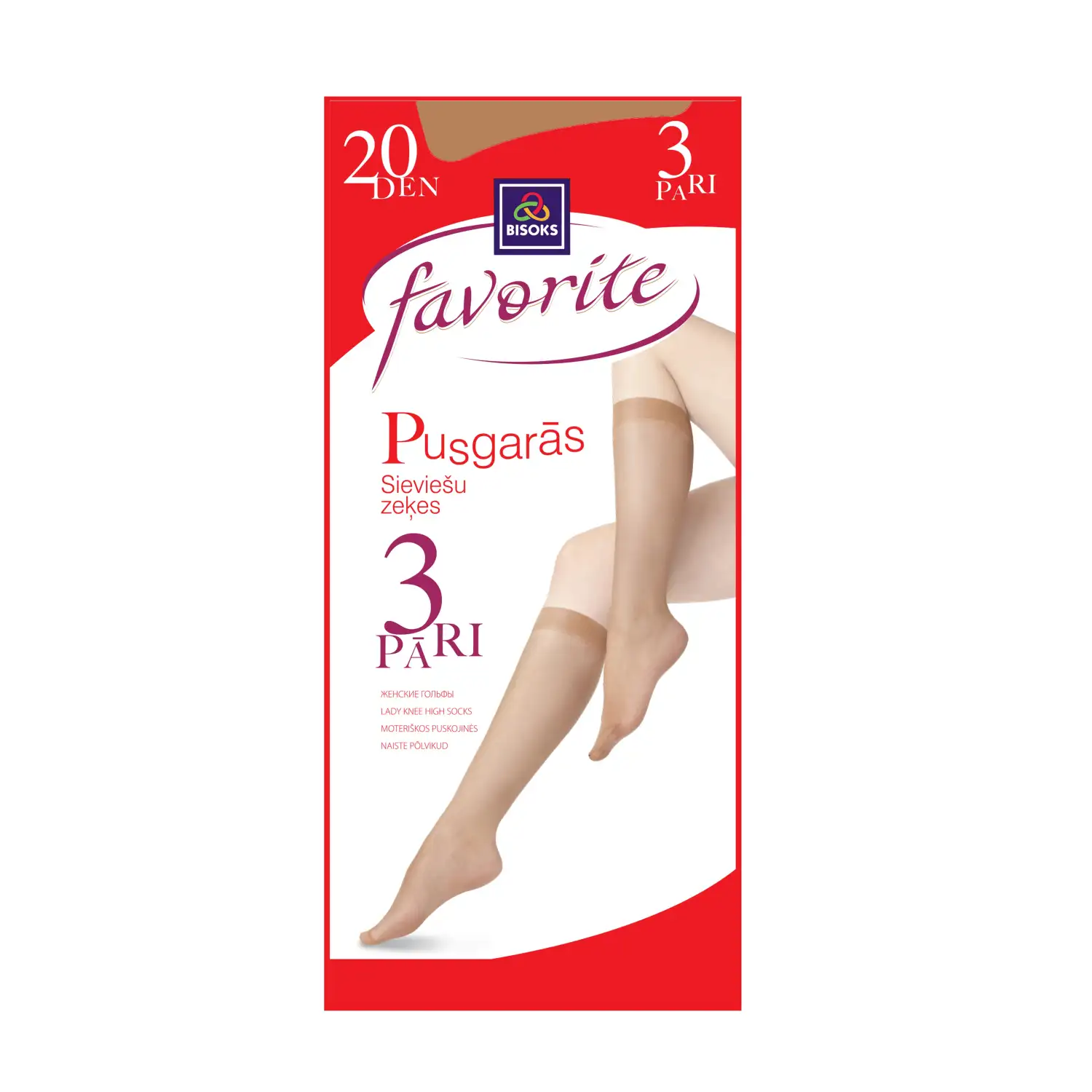 Siev pusg zeķs 20d 3p 25251 d.beig 23-25