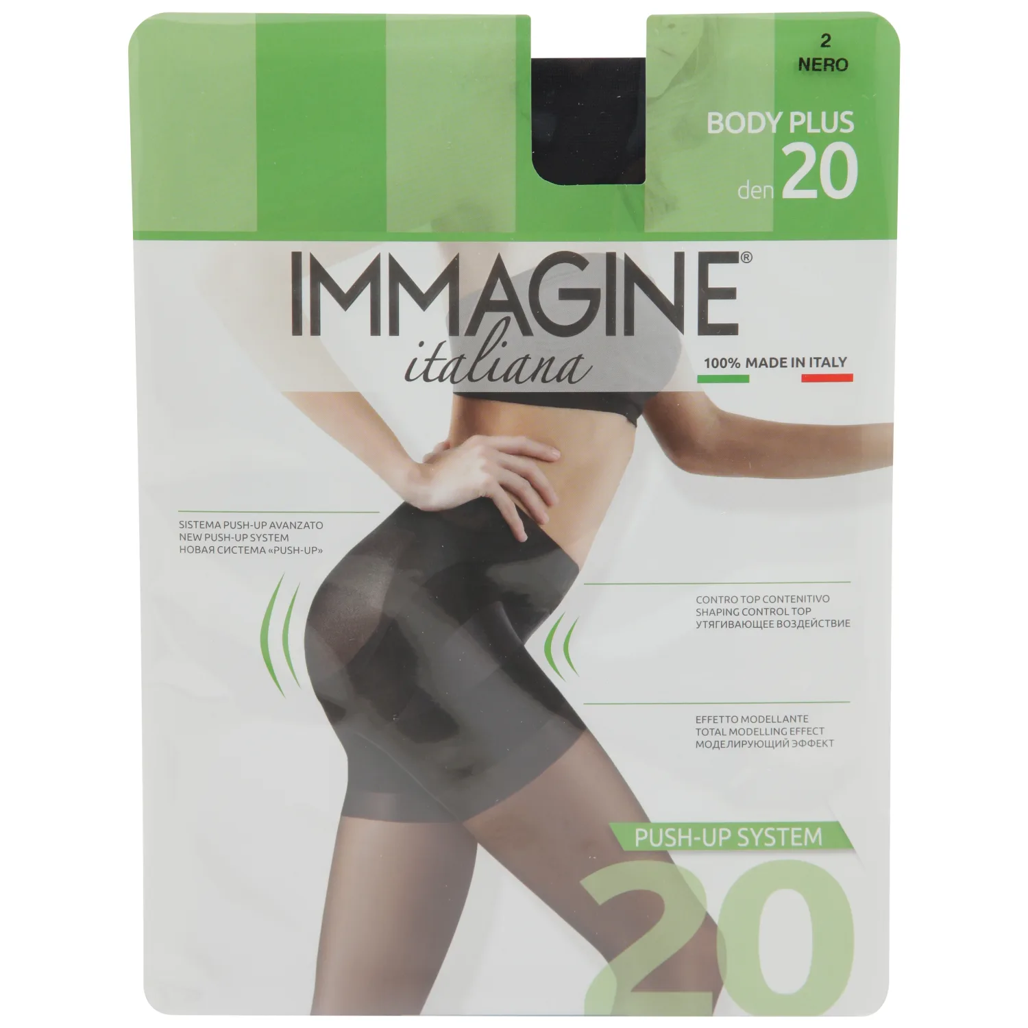 S zeķub.Immagine body plus 20d nero 2