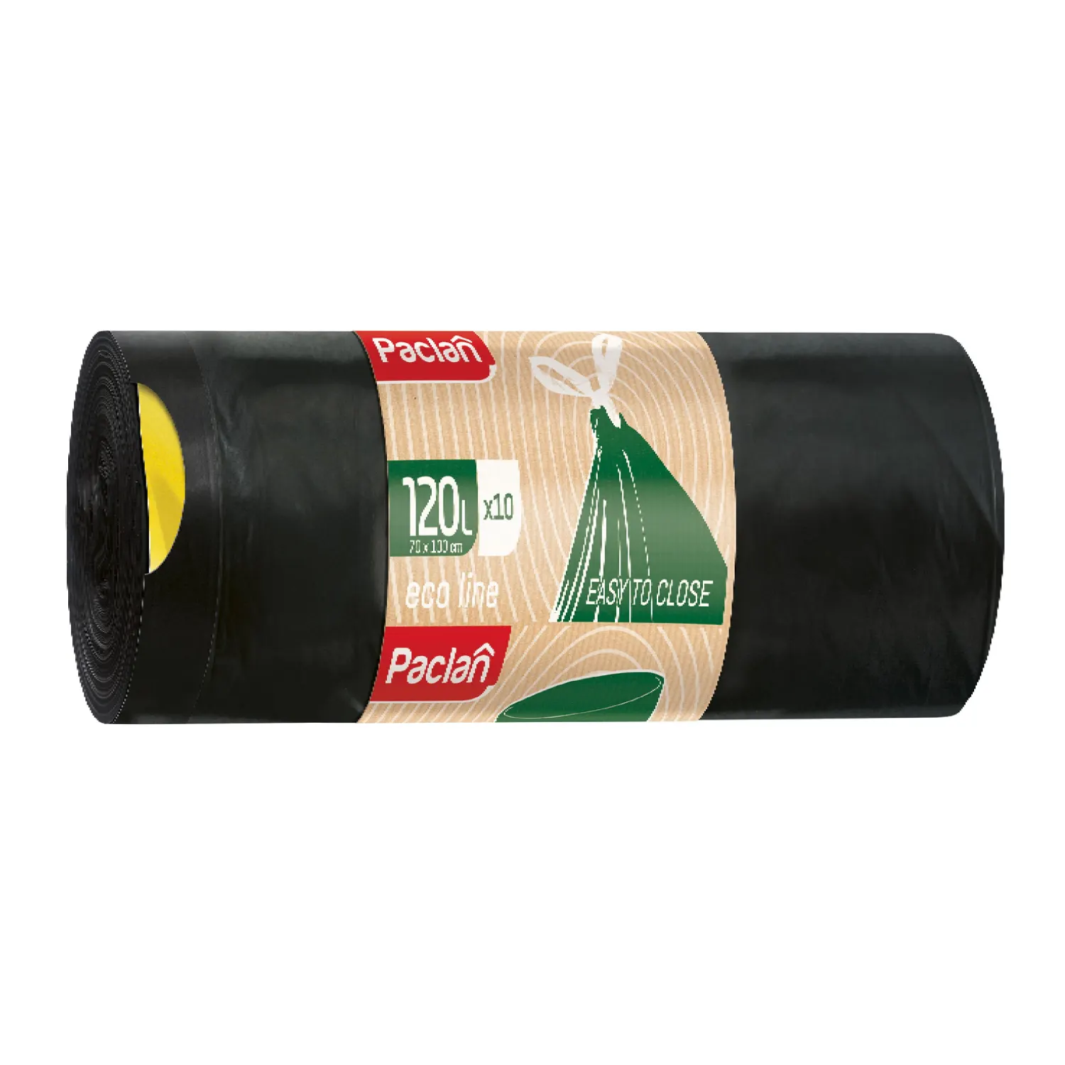Šiukšlių maišai PACLAN Eco, 120l, 10vnt