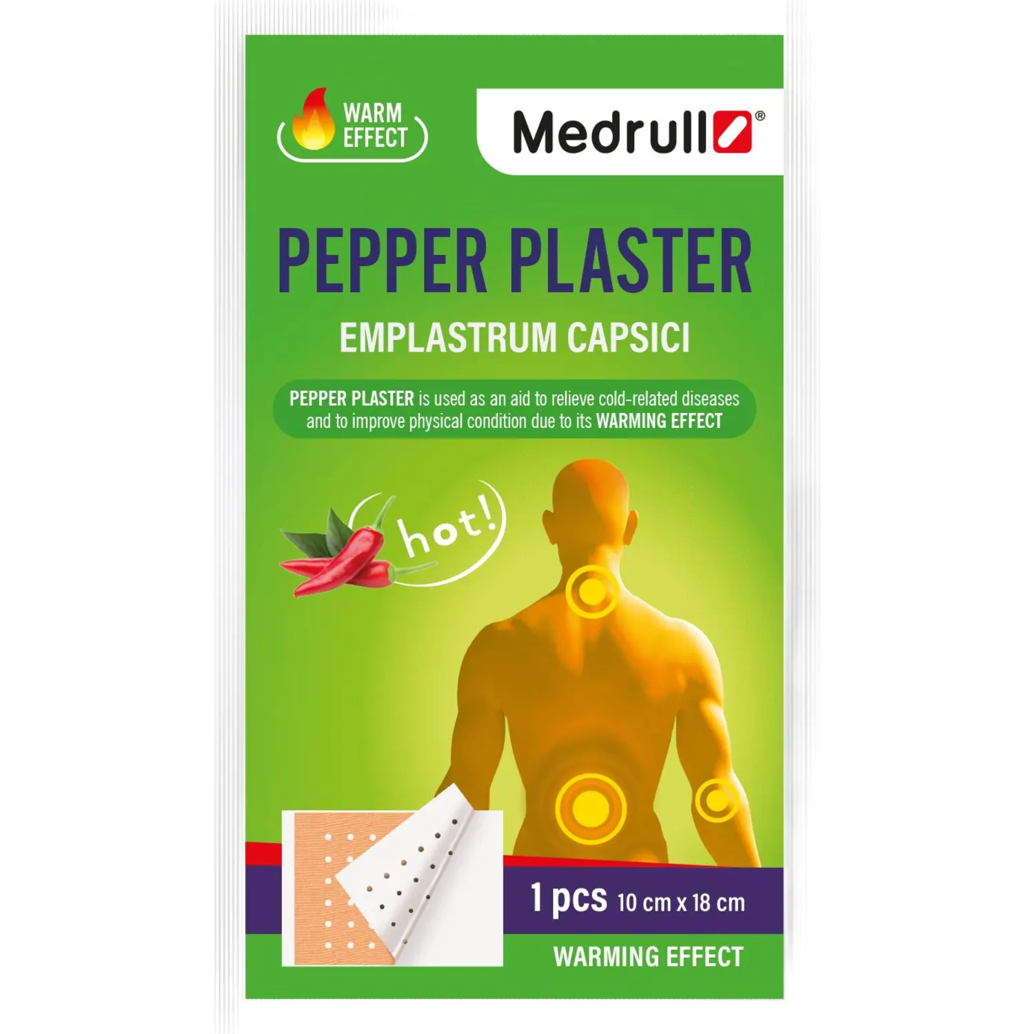 Plāksteris Medrull piparu 10cm x 18cm