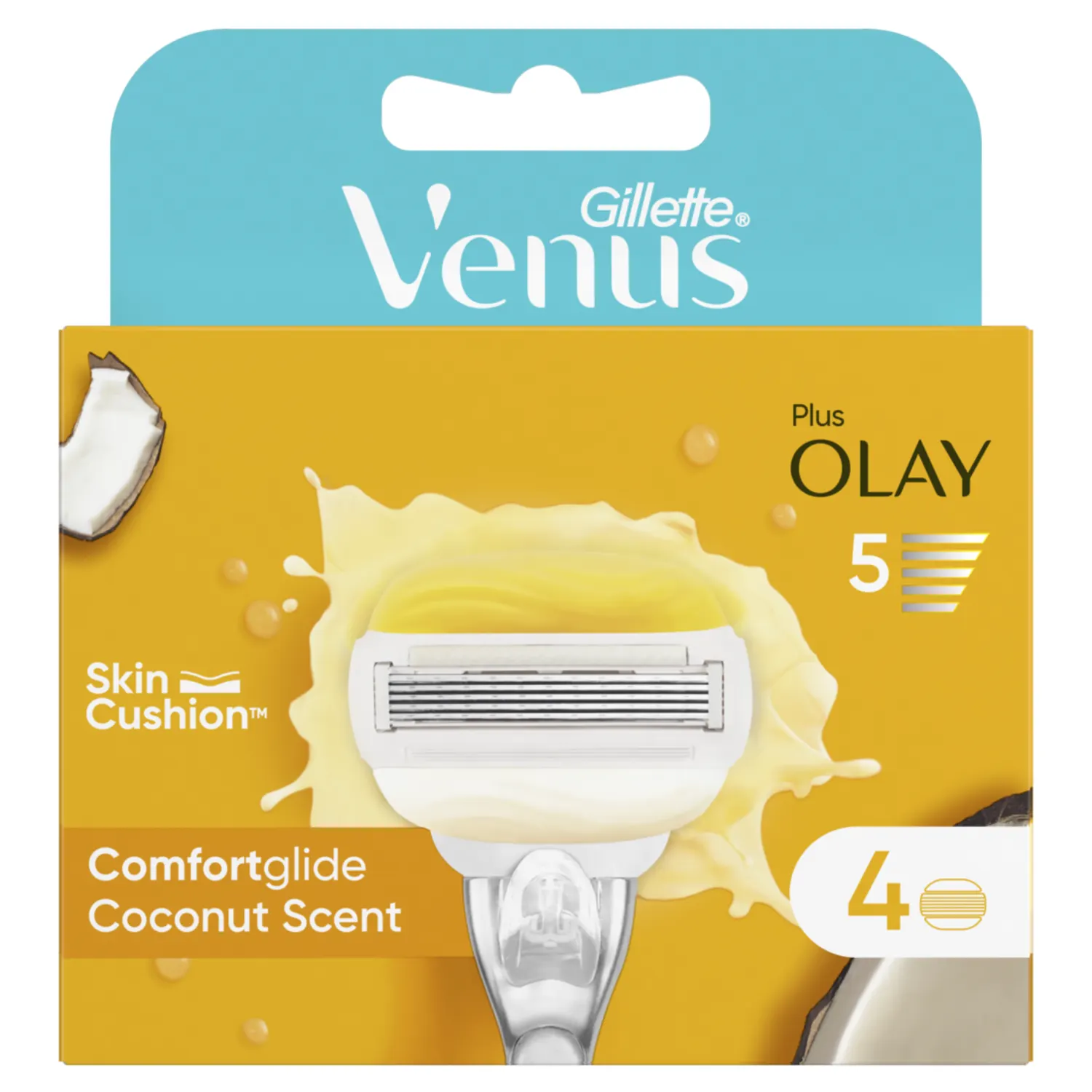 Skūšanās kasetes Venus Coconut 4gab.