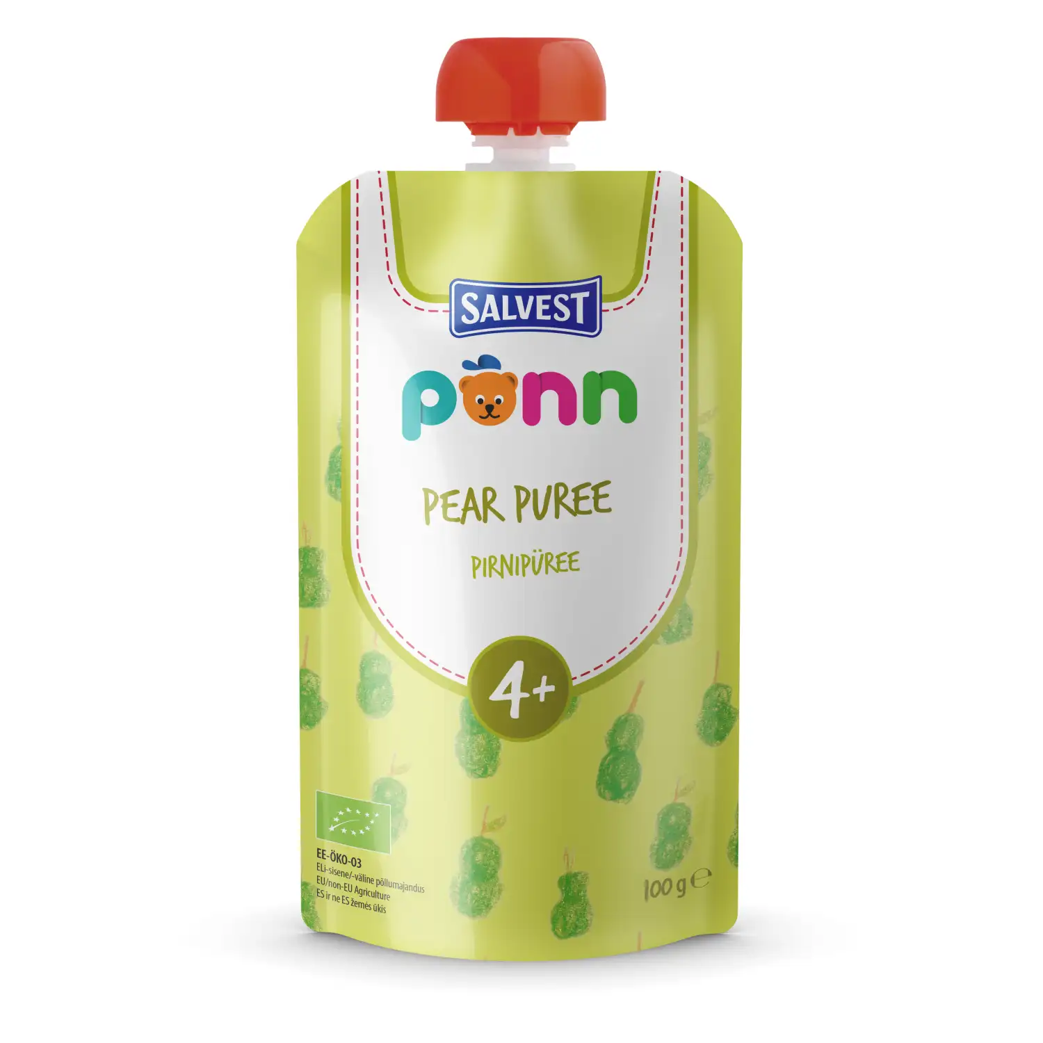 Püree pirniga Põnn ökoloogiline 4k 100g
