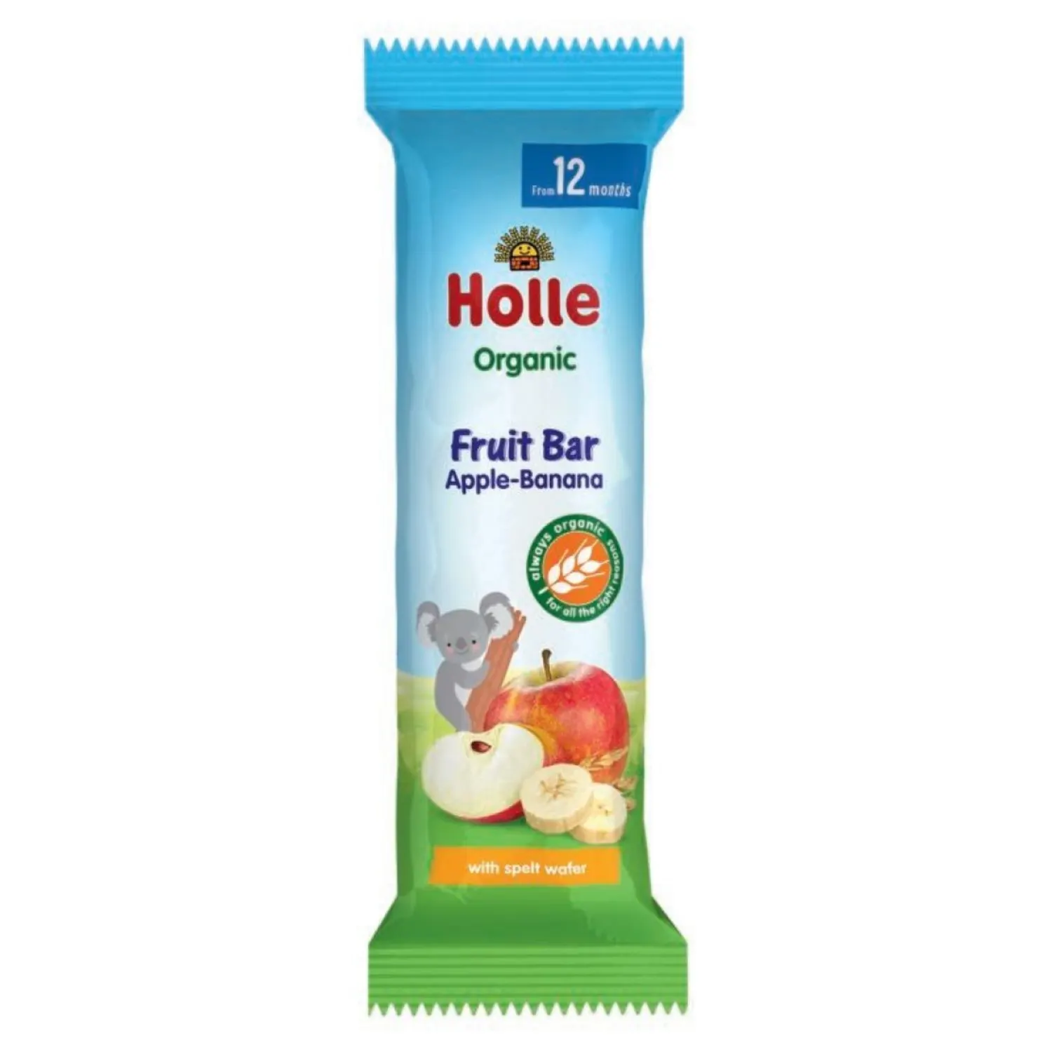 Augļu bat. Holle ar ābol.,ban.12 mēn. BIO 25g