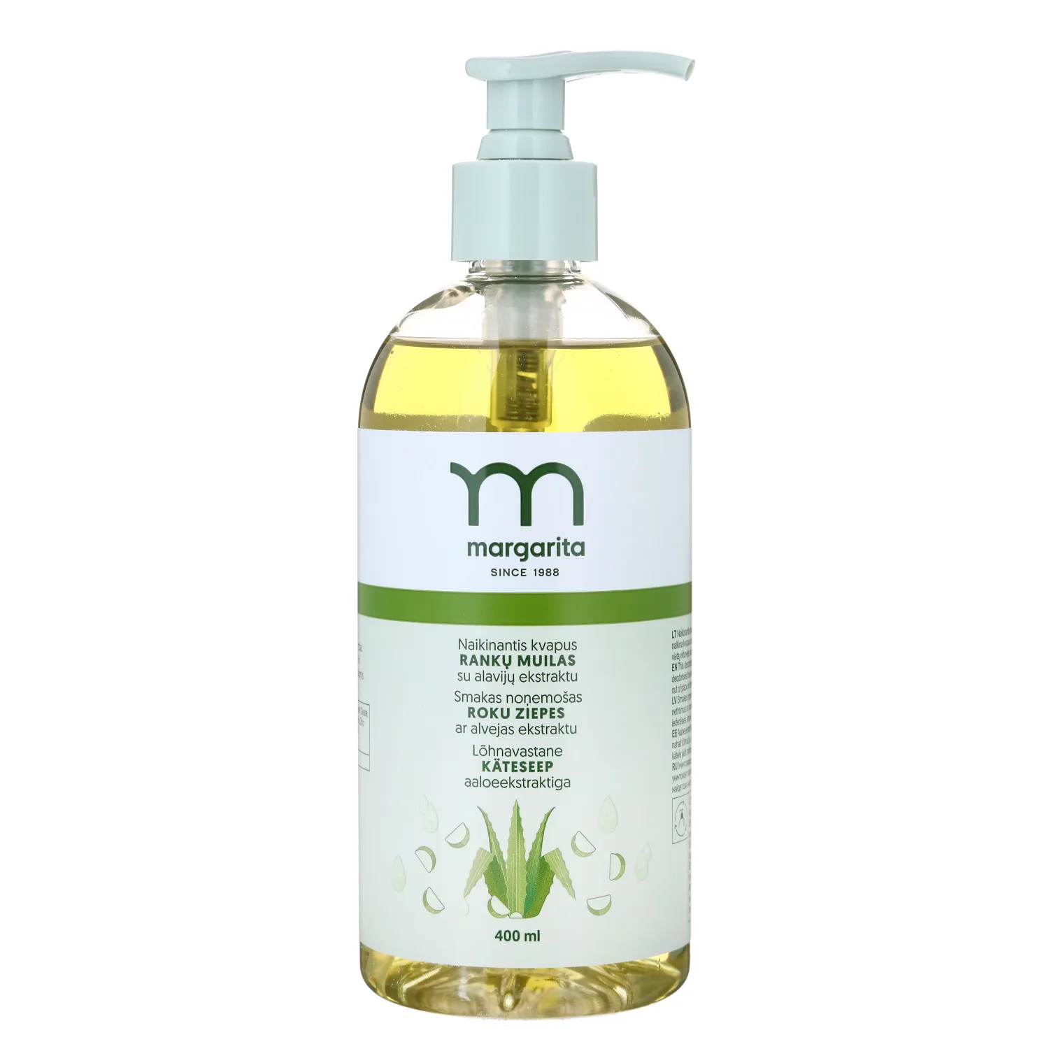 Rankų muilas su alavijais MARGARITA, 400ml