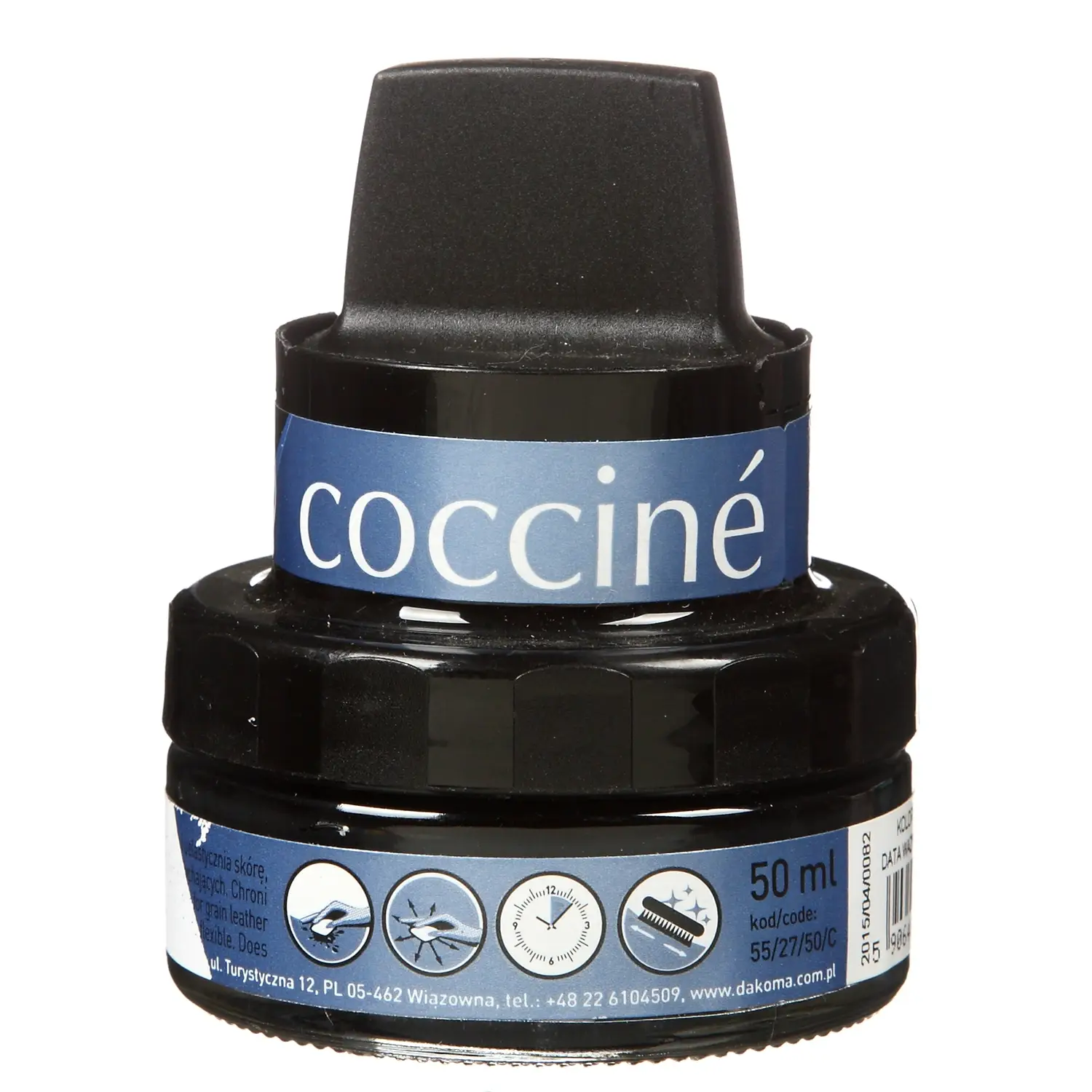 Nano apavu vasks ar švammi melnā 50ml