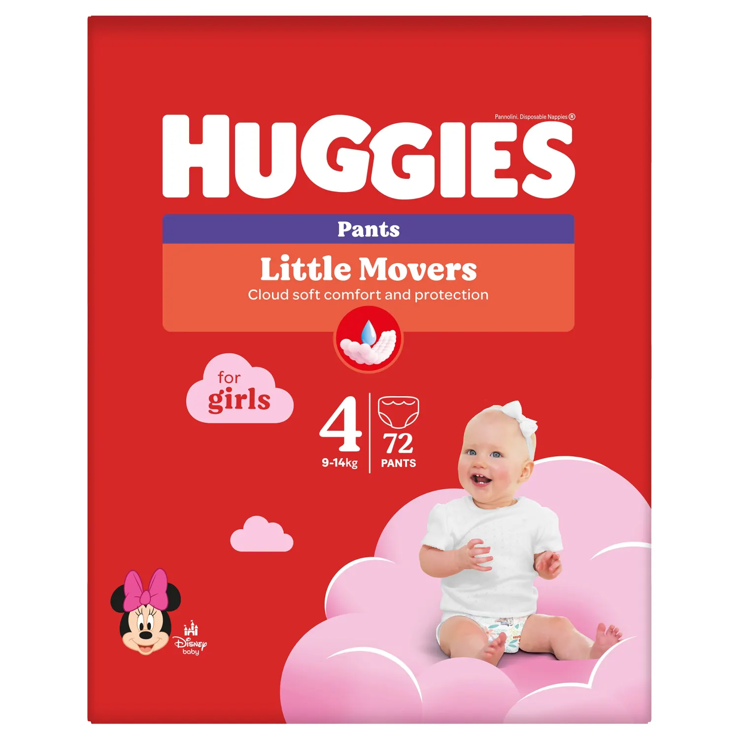 Huggies püksmähkmed t.4 9-14kg box 72