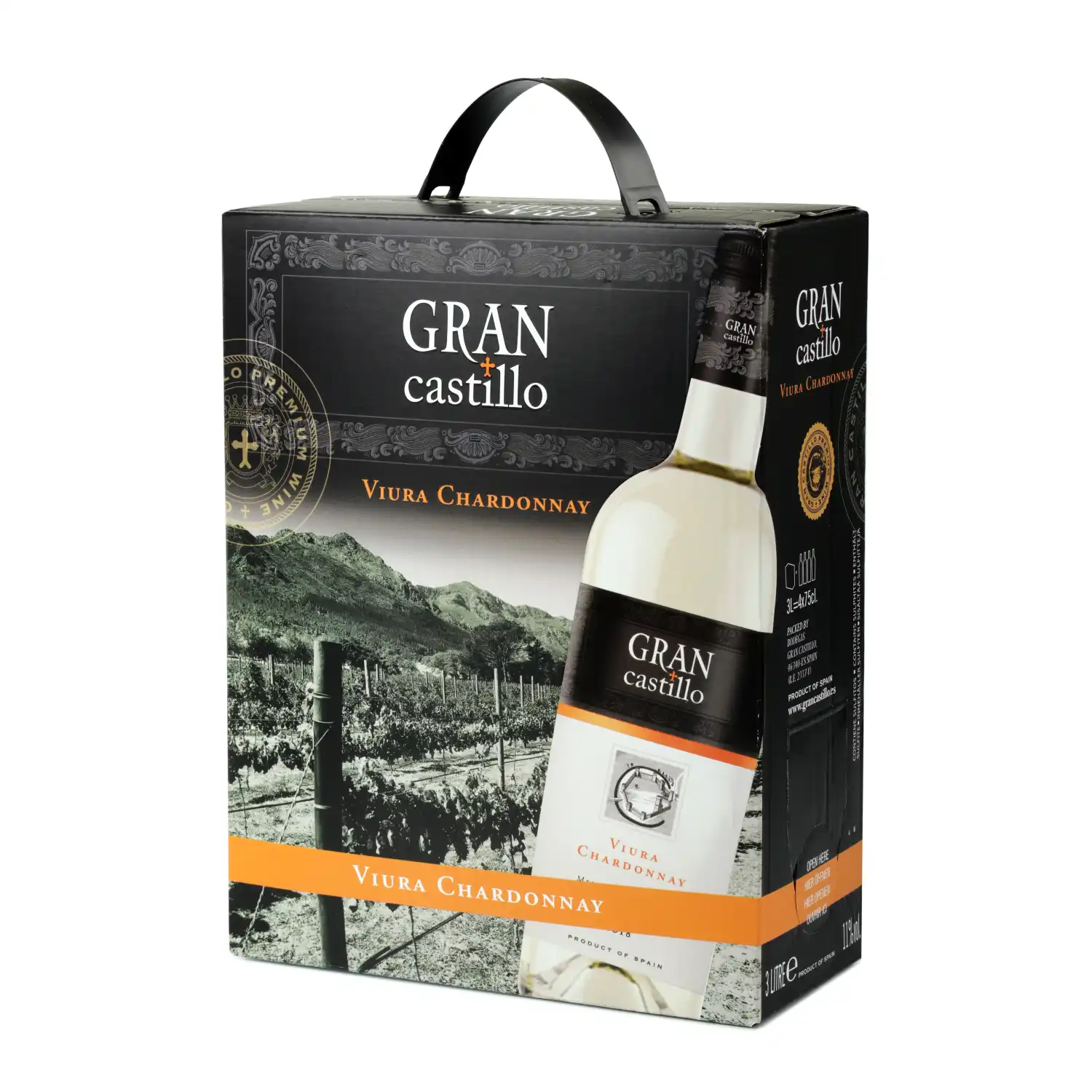 B. p. s. vynas GRAN CASTILLO VIURA, 11 %, 3 l