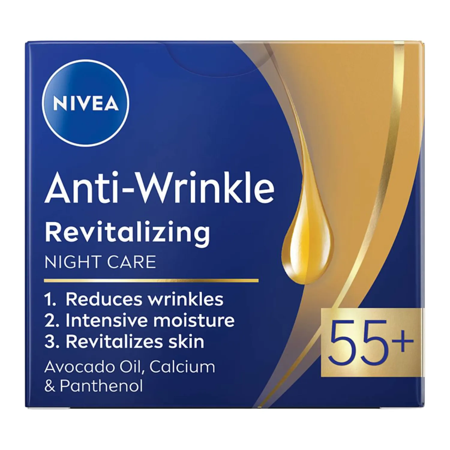 Nakts krēms Nivea pretgrumbu vsg 55+ 50ml