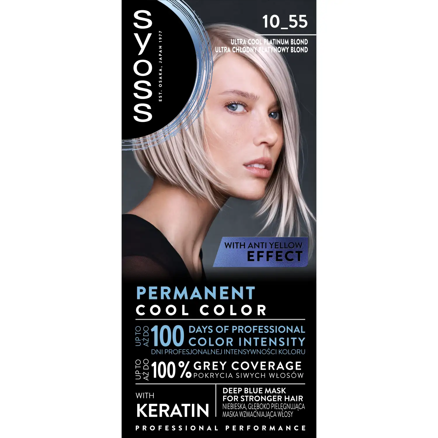 Matu krāsa Syoss ultra platīnblonds 10-55