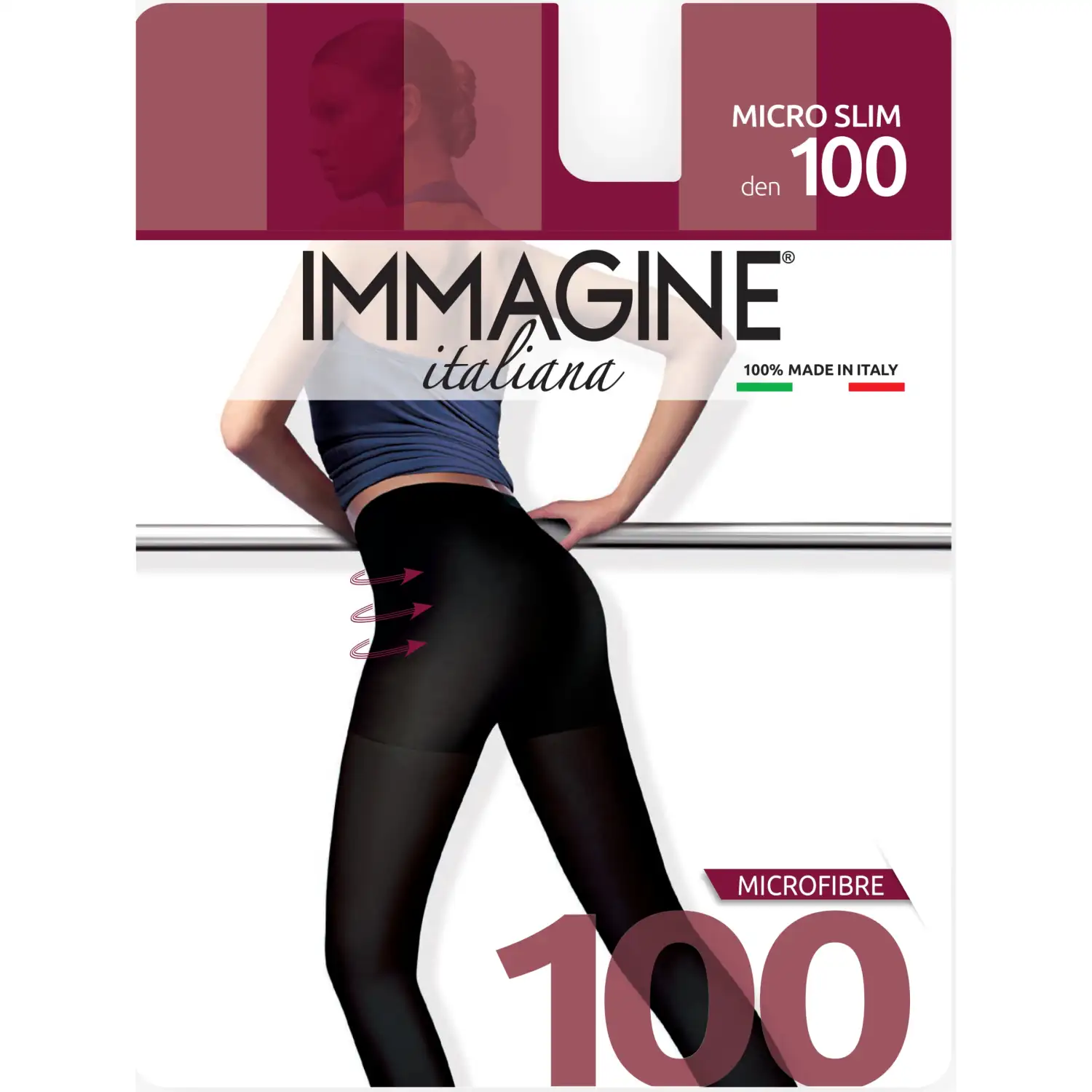 Mot. pėdk. IMMAGINE MICRO SLIM 100, NERO, 3d.