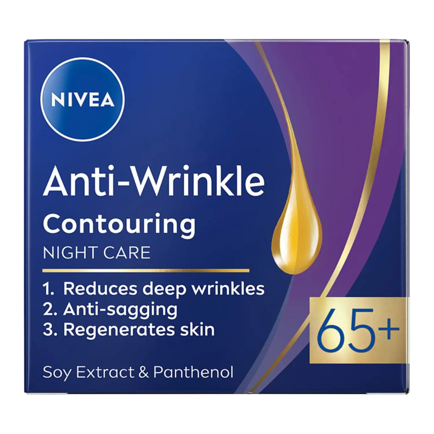 Nakts krēms Nivea Anti-Wrinkle 65+ 50ml