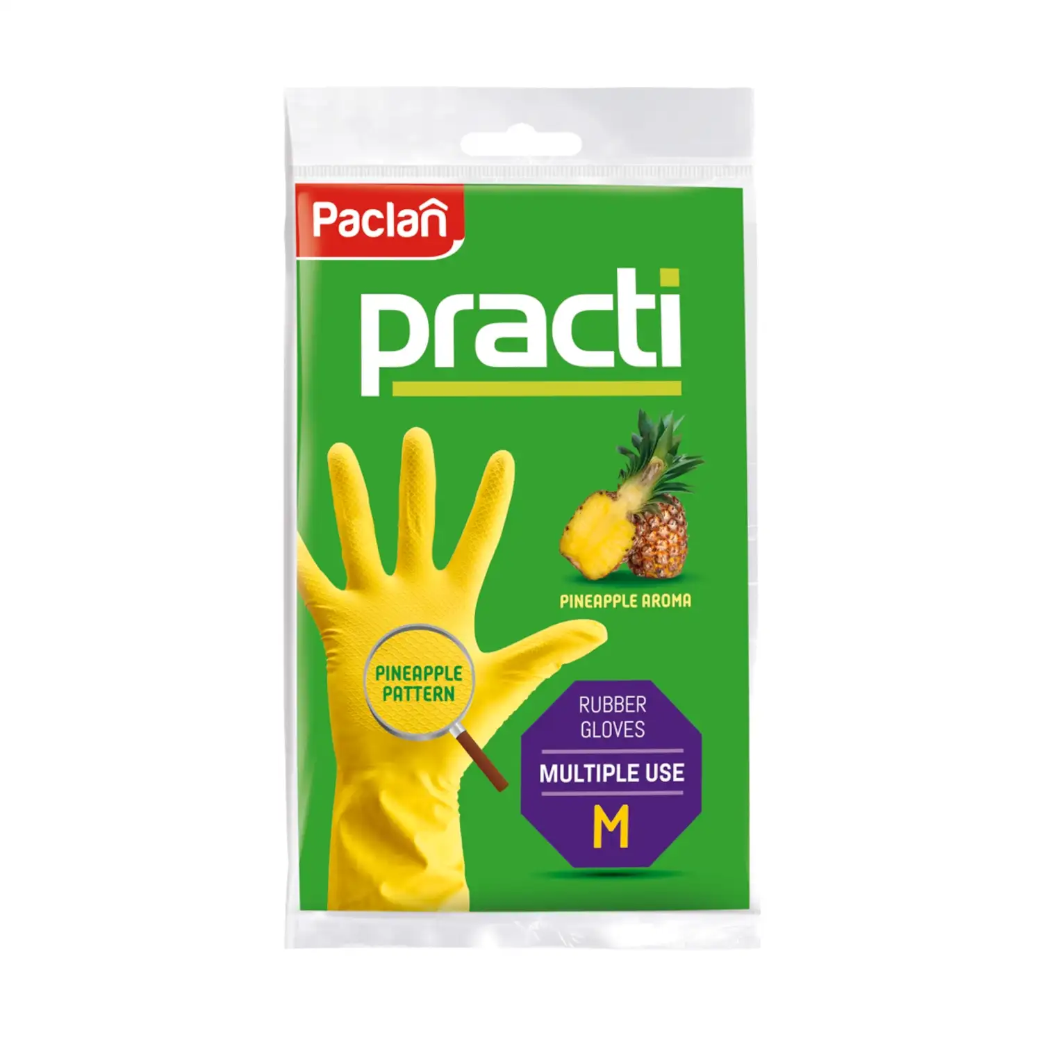 Gumijas cimdi Paclan ananasu aromāts M