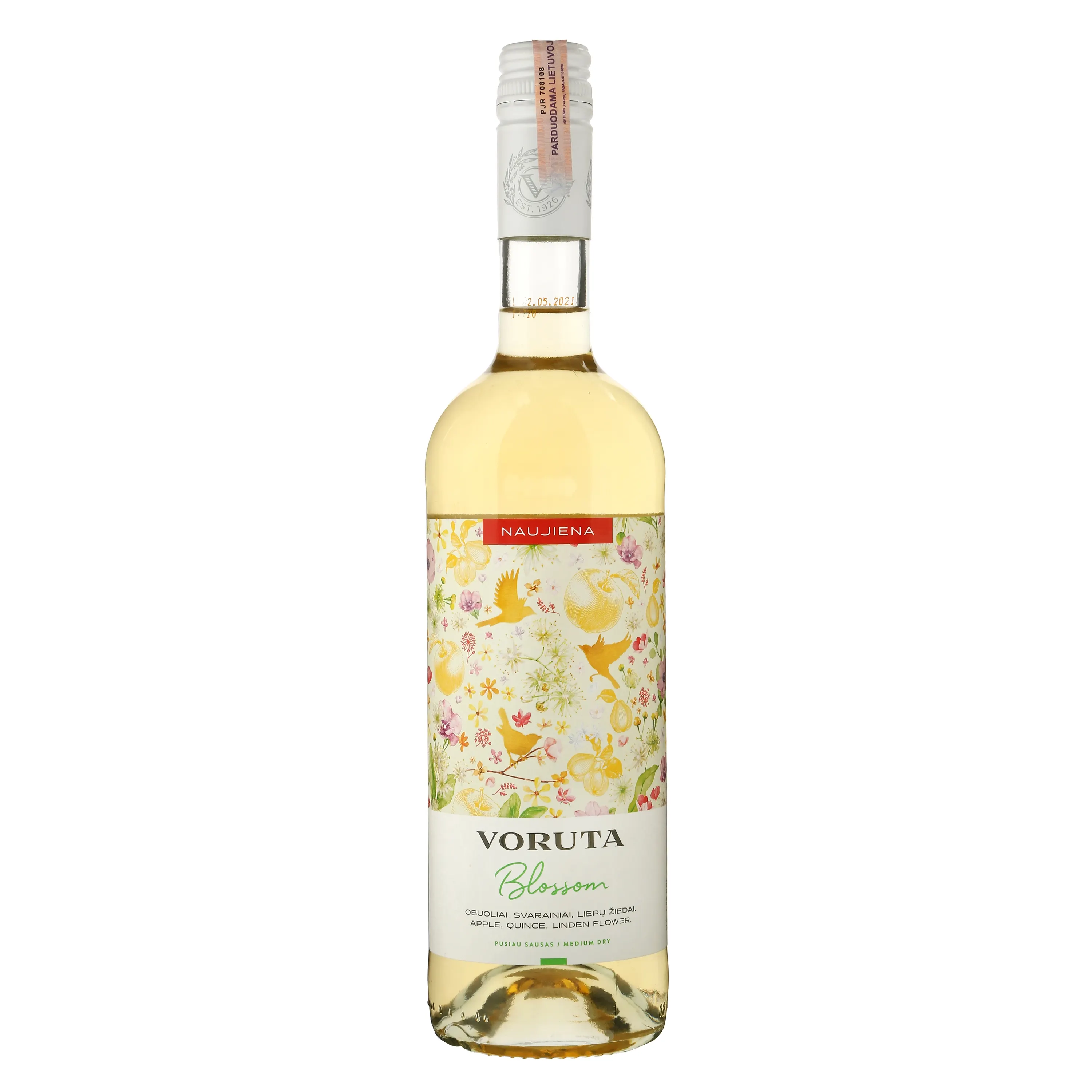 Vaisių ir uogų vyn.gėr. VORUTA BLOSSOM, 0,75l